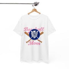 Pink Baseball Mom Tee Shirt - Unisex Heavy Cotton Casual Fit