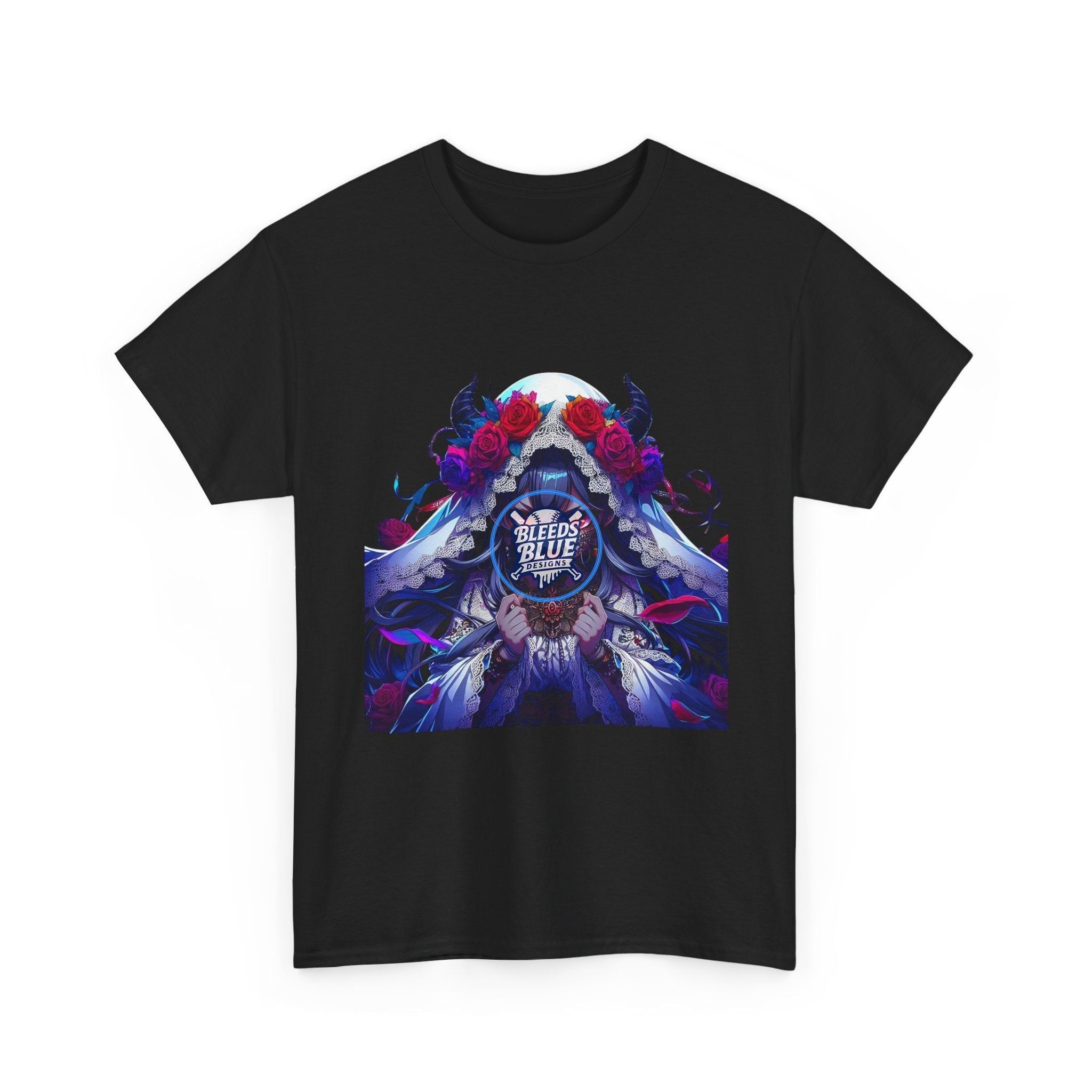 Halloween Spooky La Llorona Anime Tee Shirt - Unisex Heavy Cotton Casual Fit
