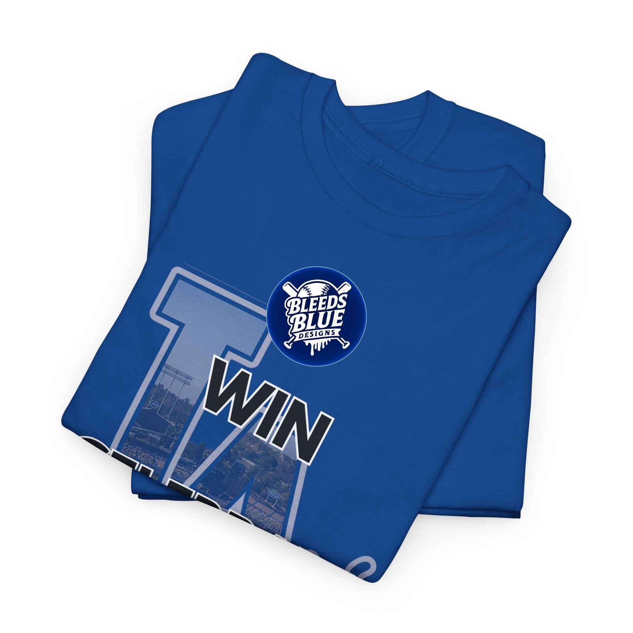 Los Angeles Dodgers Win Celebrate Repeat Tee Shirt - Unisex Heavy Cotton Casual Fit