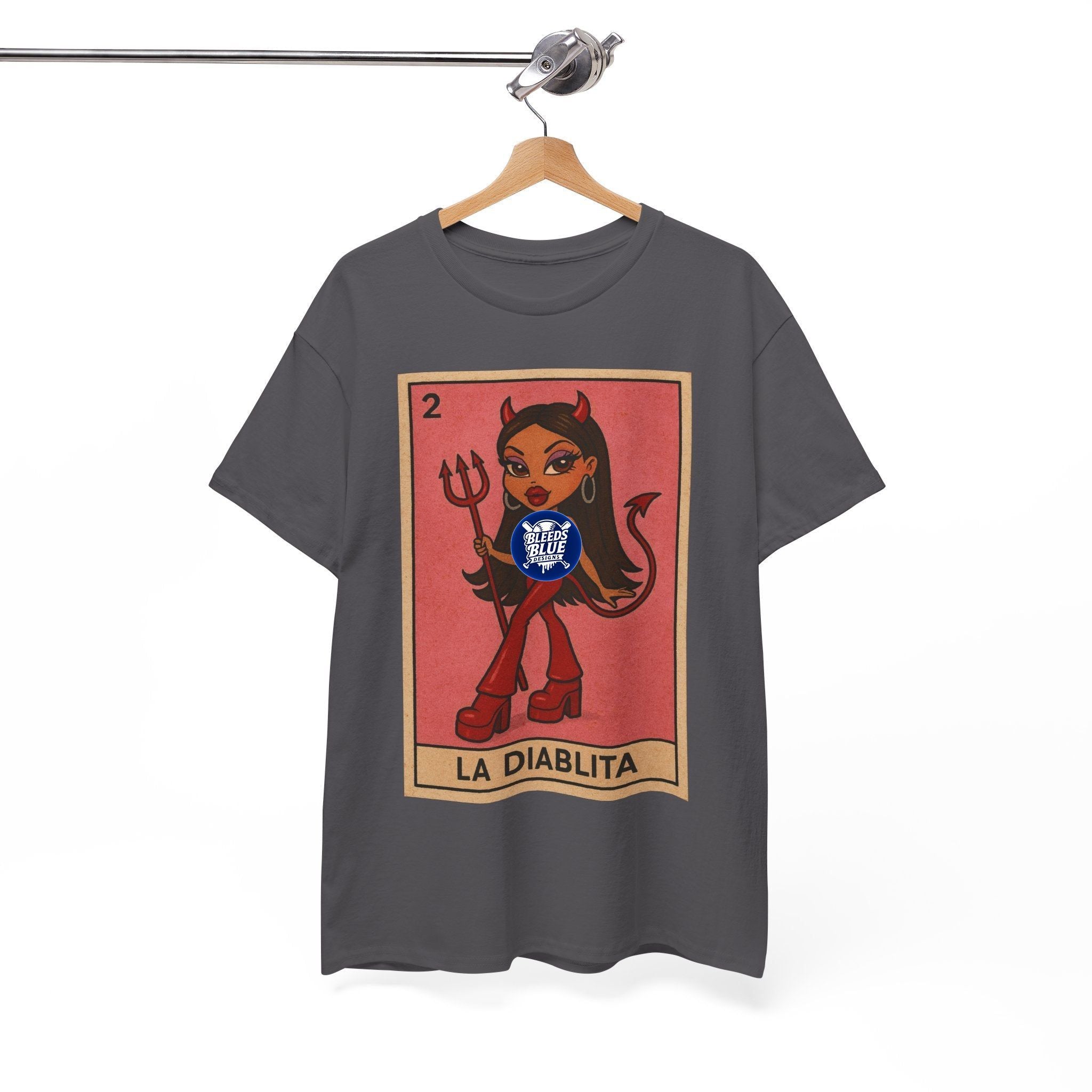La Diablita Loteria Card Tee Shirt - Unisex Heavy Cotton Casual Fit