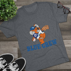 Blue Crew Koala Mascot Tee - Tri-Blend Crew T-Shirt