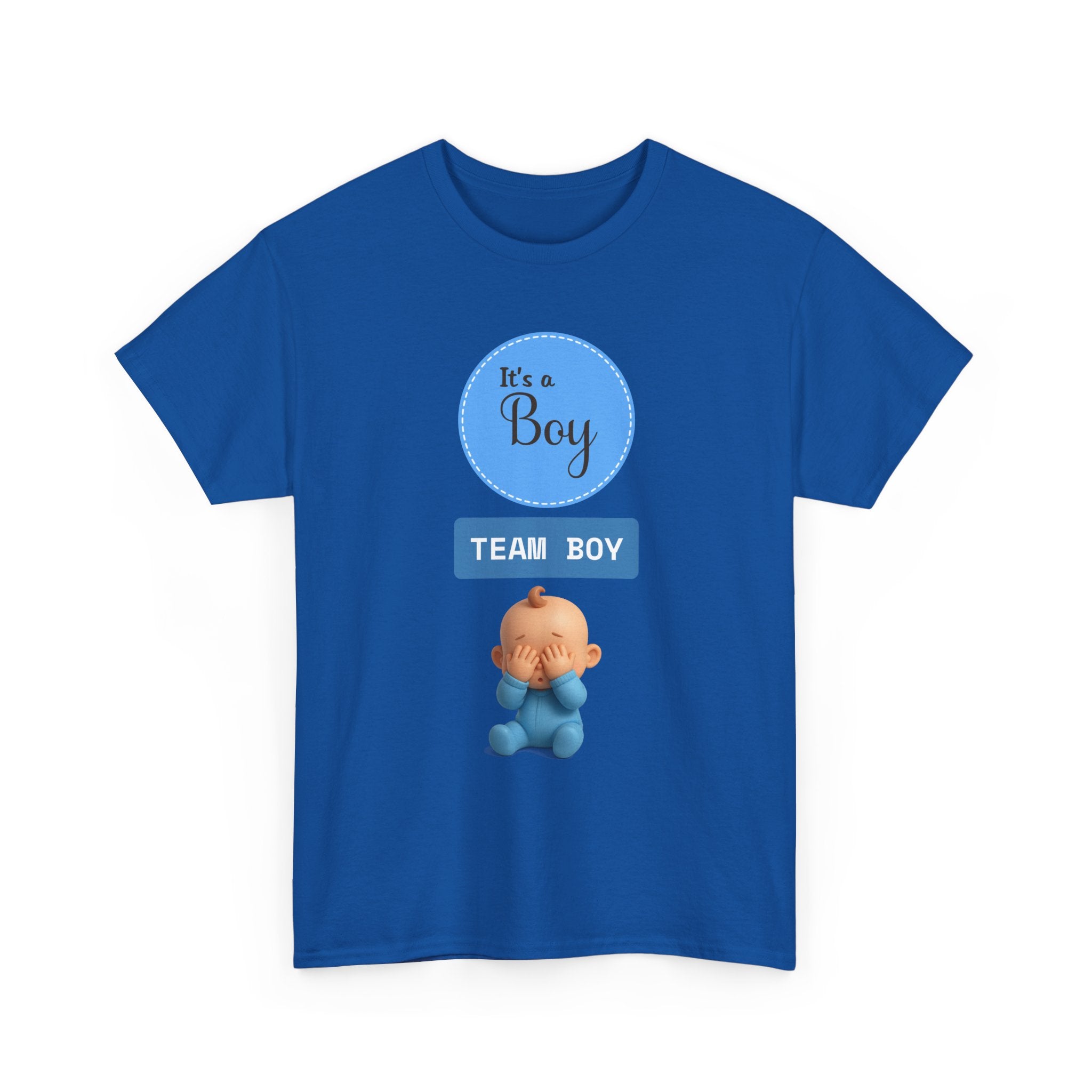 It’s a Boy "Team Boy" Baby Guess Tee — Gender Reveal/Newborn Announcement T-Shirt