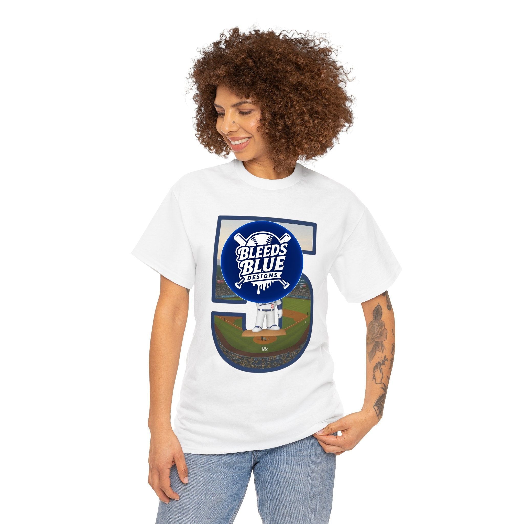 Freeman Number 5 with a Funko Style Figurine Tee Shirt - Unisex Heavy Cotton Casual Fit