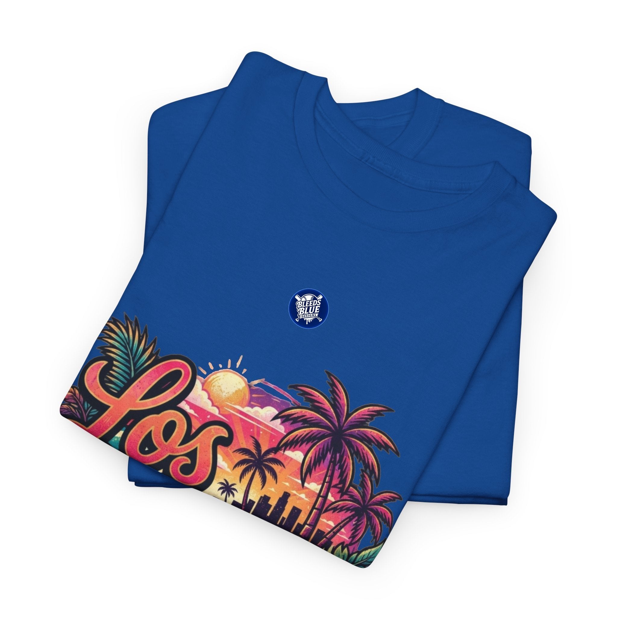 Los Angeles Vintage Sunset Palm Tree Tee