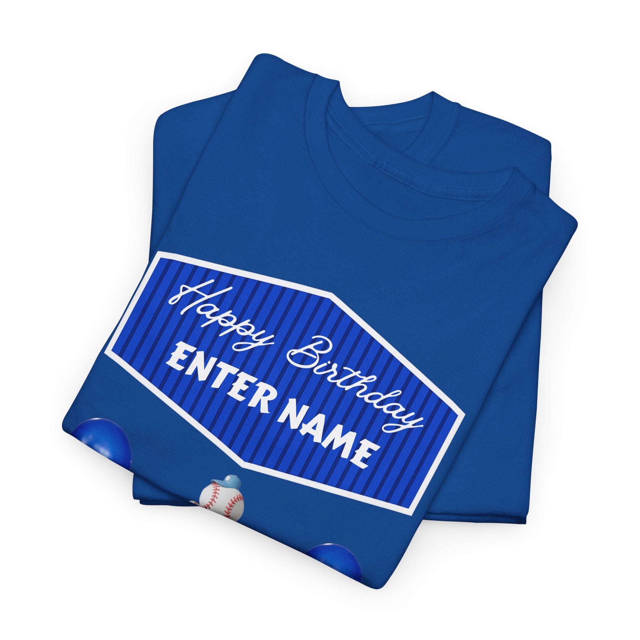 Personalized Kids Birthday Cake Tee — "Happy Birthday" Name T-Shirt
