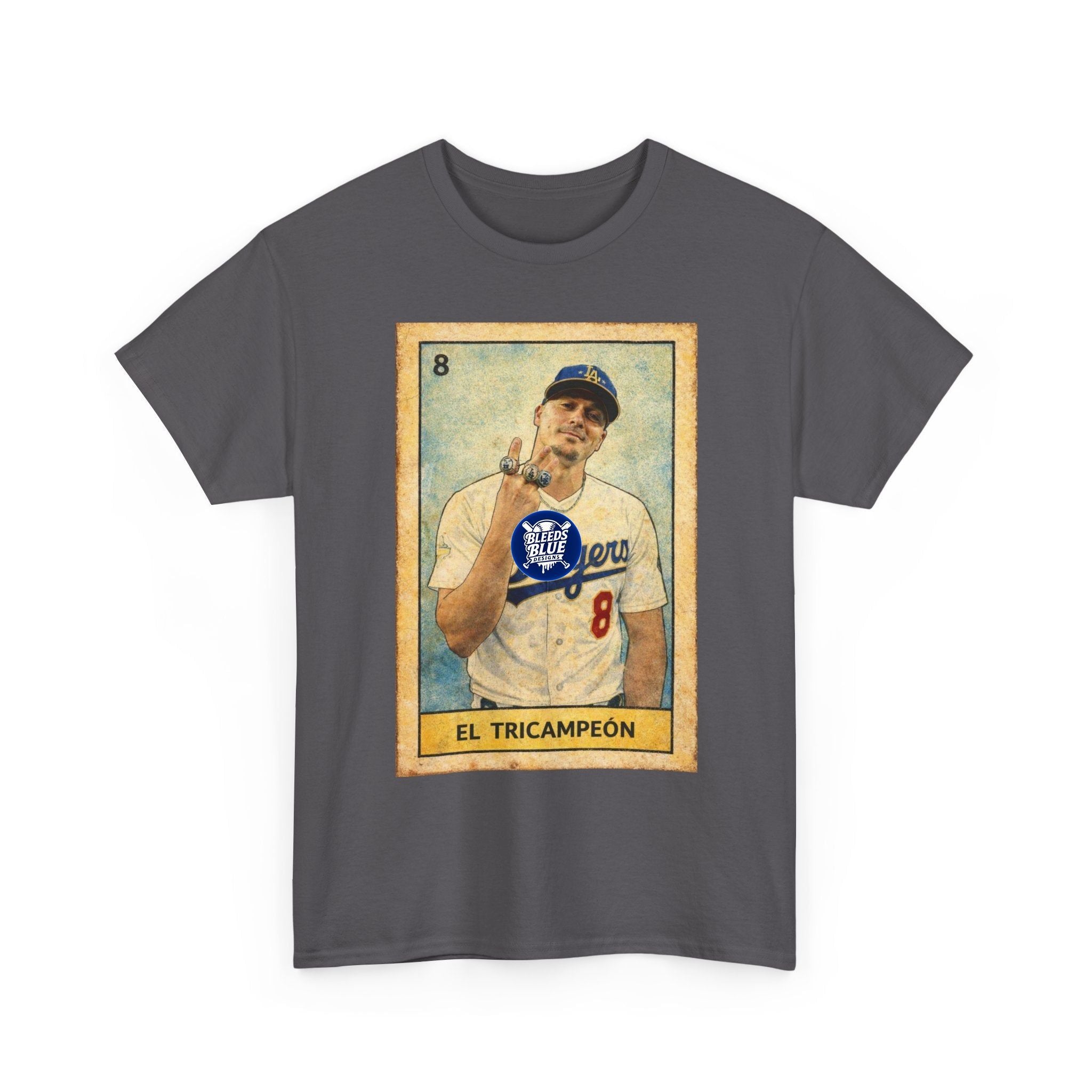 El Tricampeón Lotería Vintage Tee — Retro Mexican Card Design