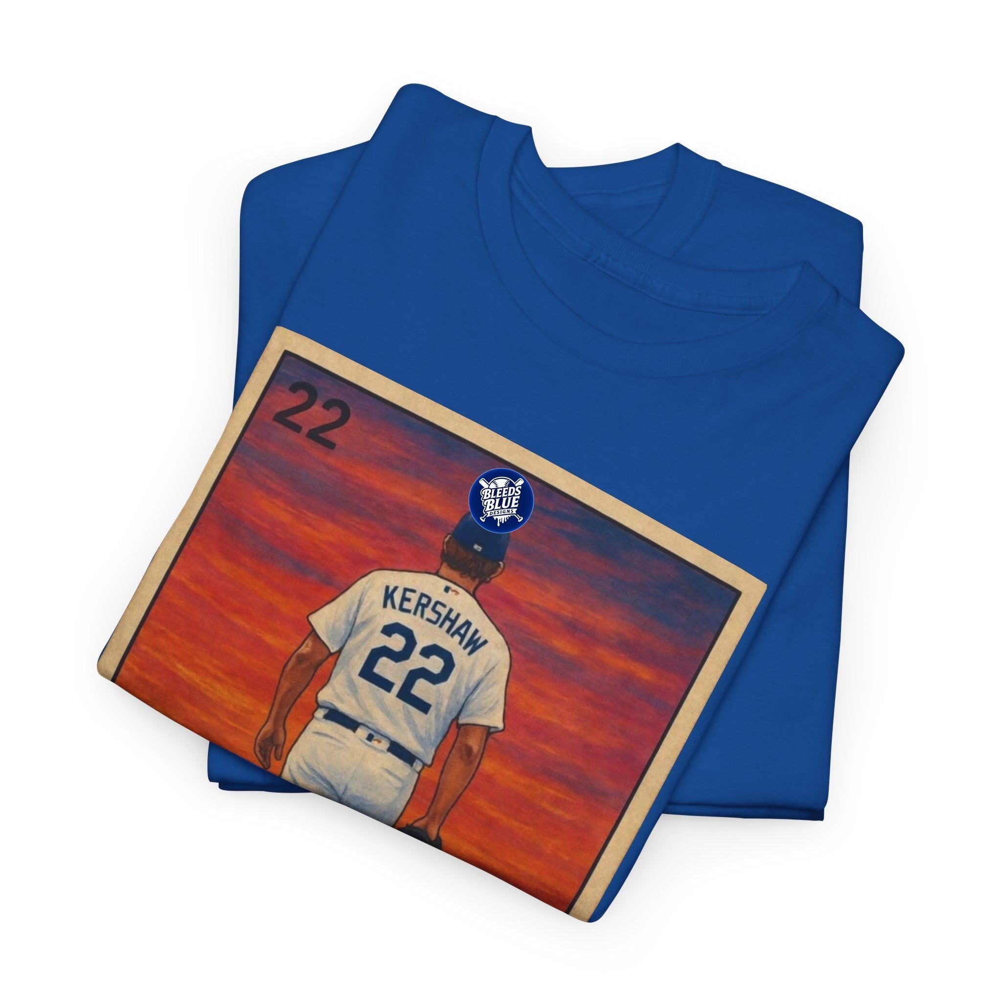 Dodgers Kershaw "La Despedida" Loteria Card Graphic Tee Shirt - Unisex Heavy Cotton Casual Fit