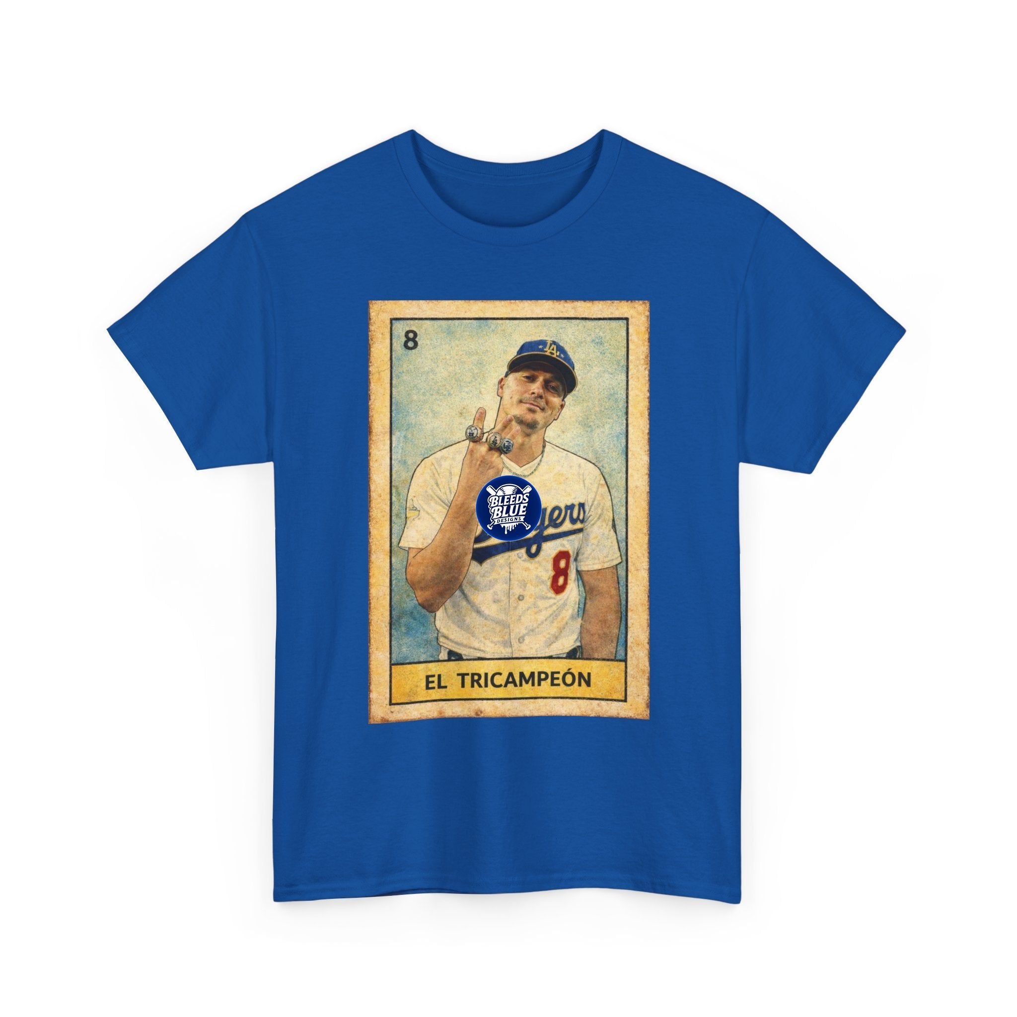 El Tricampeón Lotería Vintage Tee — Retro Mexican Card Design