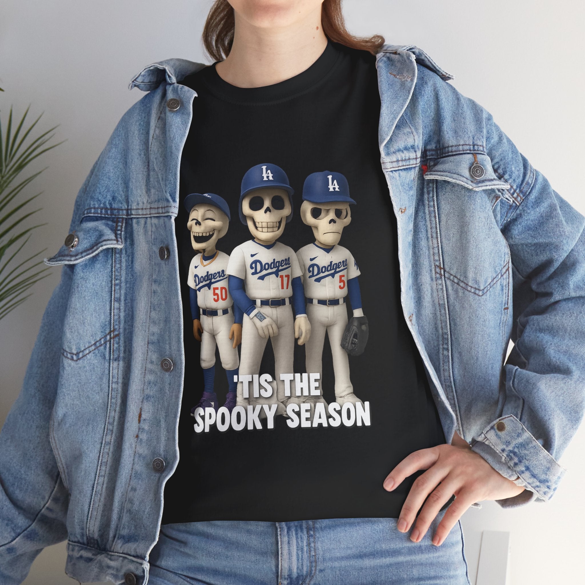 Tis the Spooky Season Trio Tee Shirt - Unisex Heavy Cotton Tee Casual Fit