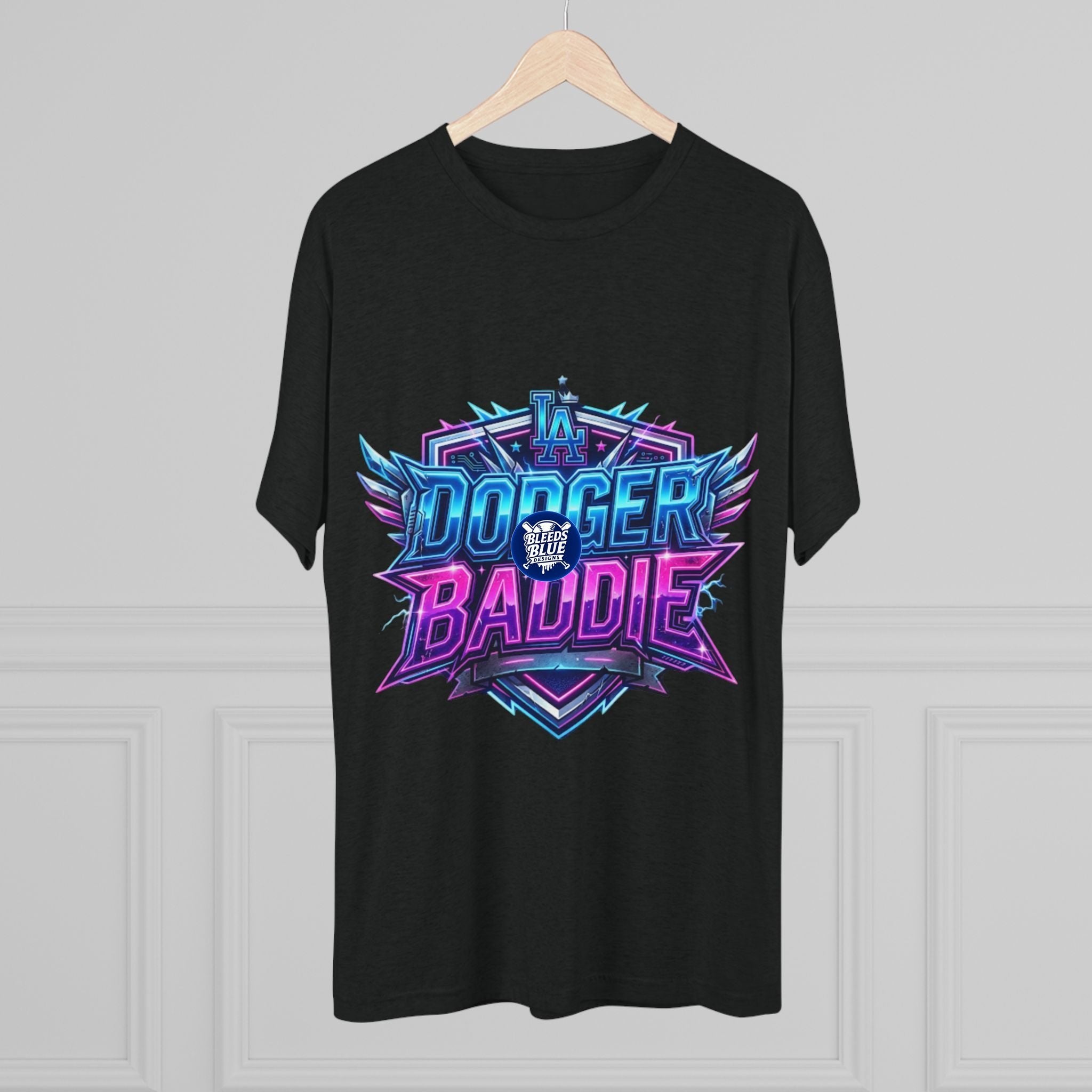 Dodger Baddie Graphic Tee — Retro Neon Gaming Style Shirt