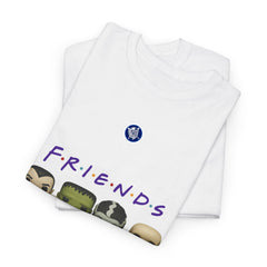 Spooky Friends Halloween Tee Shirt - Unisex Heavy Cotton Casual Fit