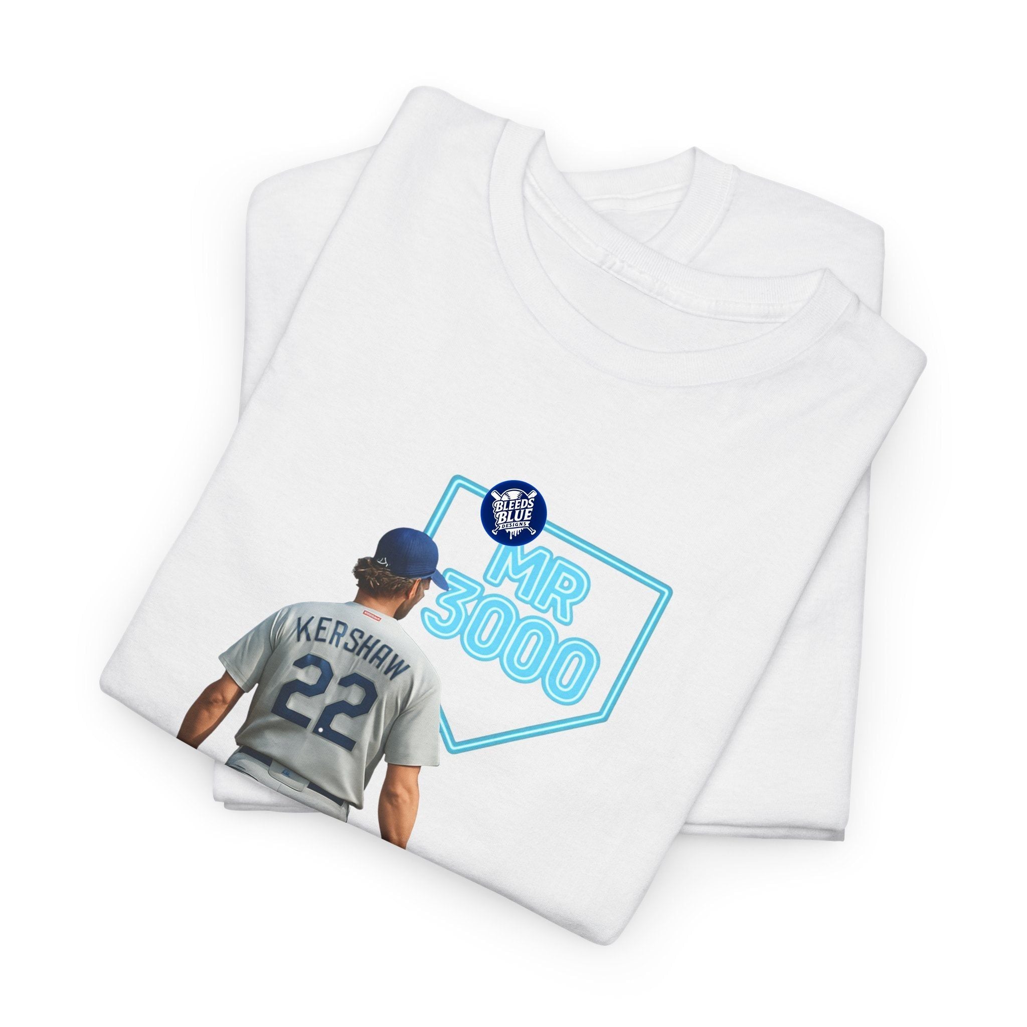 Dodgers Kershaw Mr 3000 K Tee Shirt - Unisex Heavy Cotton Casual Fit