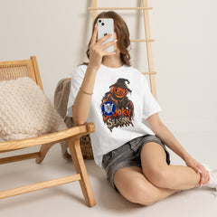 Spooky Season Pumpkin Head Scarecrow T-Shirt