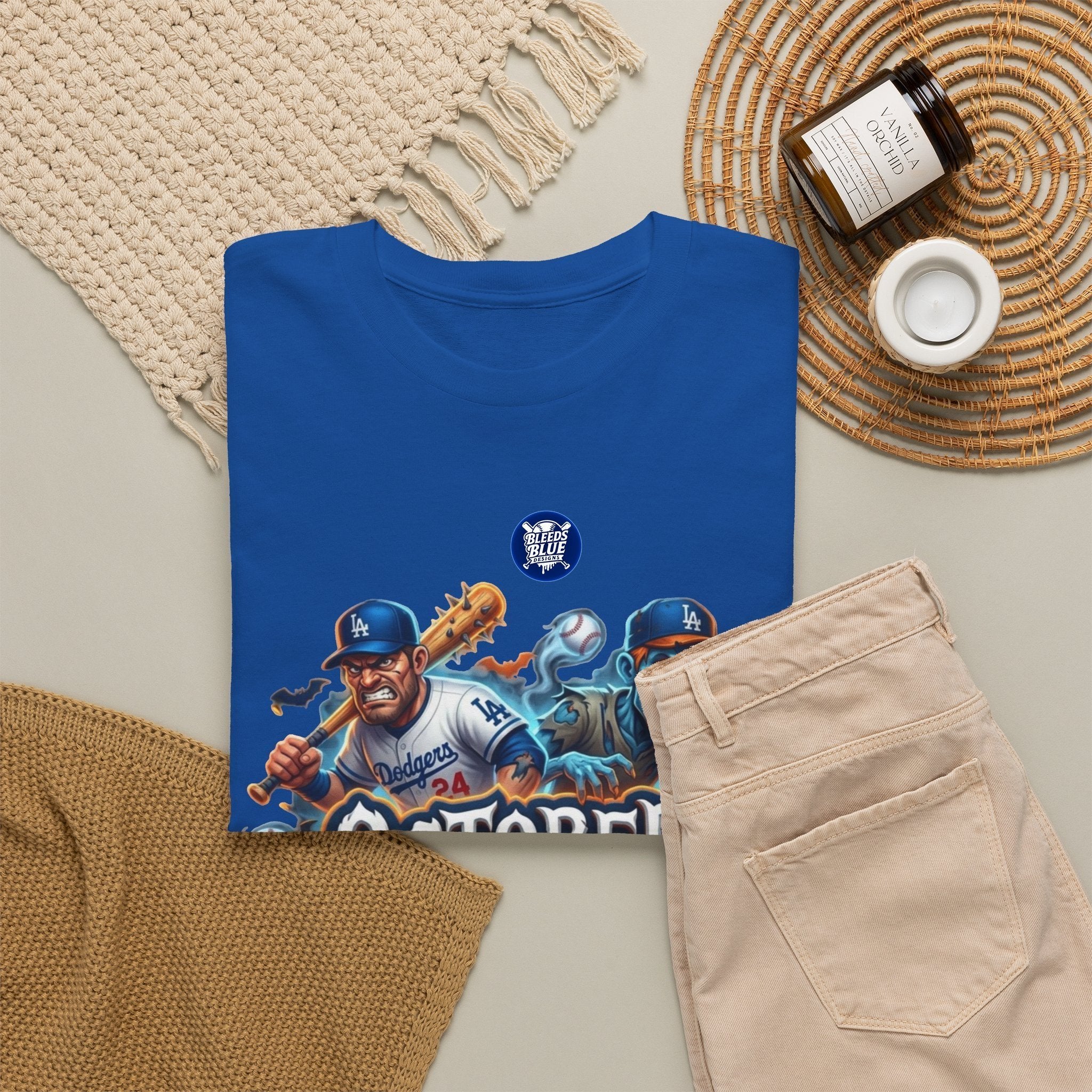 October Playoff Spirit Dodgers Baseball T-Shirt