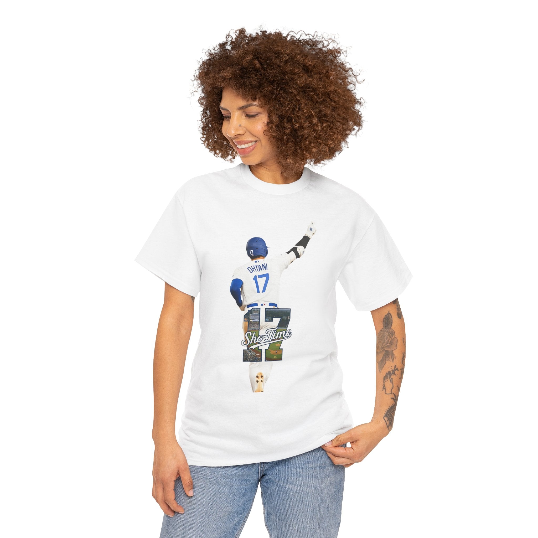 Shohei Ohtani 'Sho-Time' Tee Shirt - Unisex Heavy Cotton Tee Casual Fit