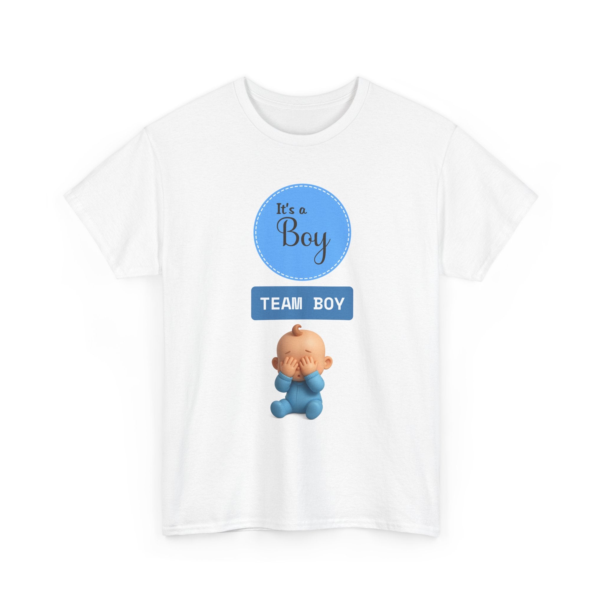 It’s a Boy "Team Boy" Baby Guess Tee — Gender Reveal/Newborn Announcement T-Shirt