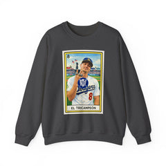 El Tricampeón Loteria Card Kike Team Pride — Adult Crewneck Sweatshirt