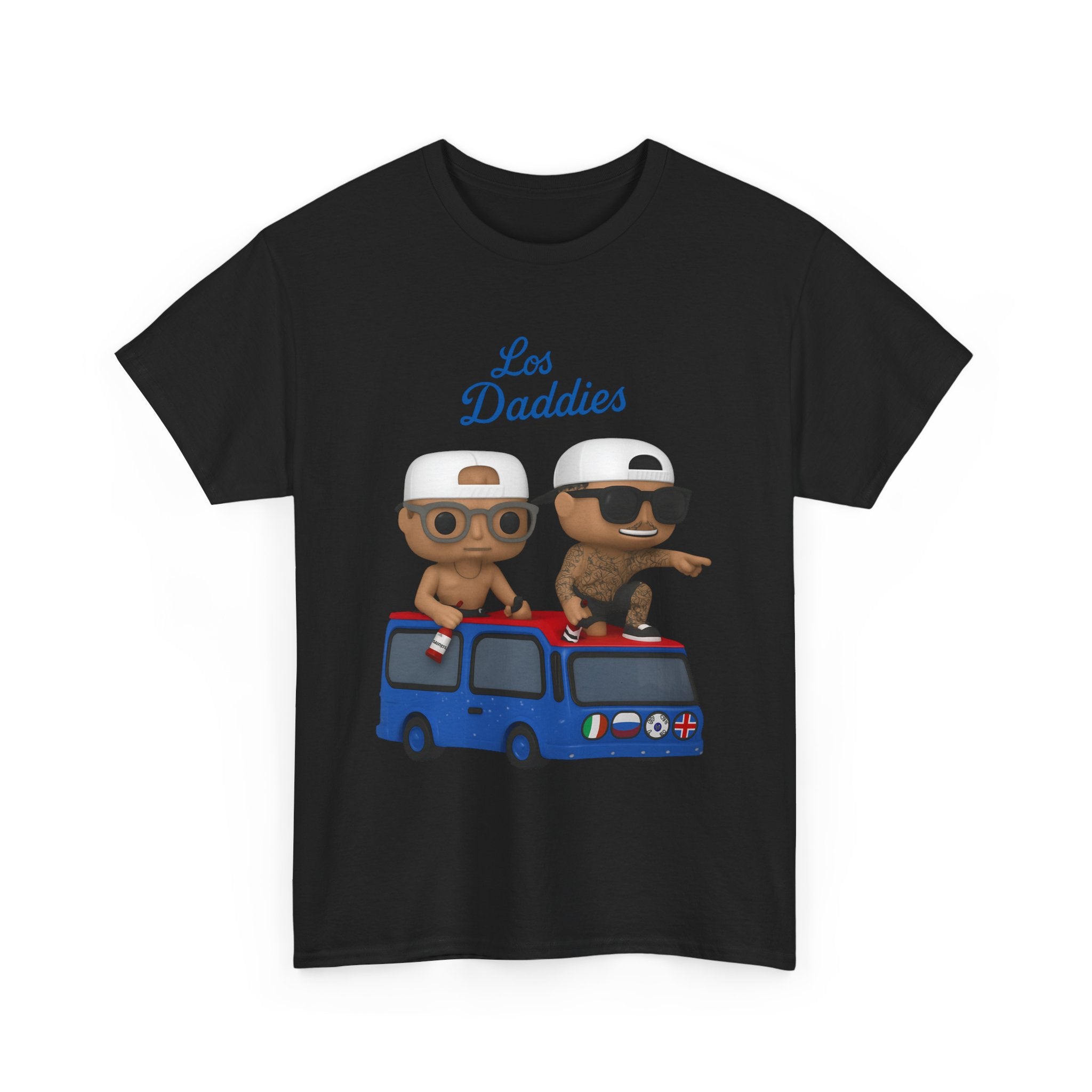 Dodgers Kike and Banda Los Daddies Funko Tee Shirt - Unisex Heavy Cotton Tee Casual Fit