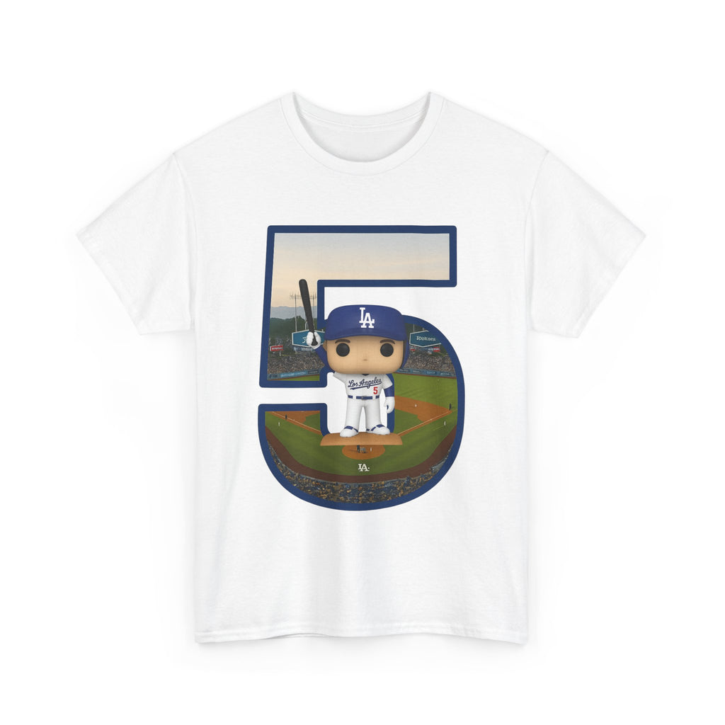 Freeman Number 5 with a Funko Style Figurine Tee Shirt - Unisex Heavy Cotton Tee Casual Fit