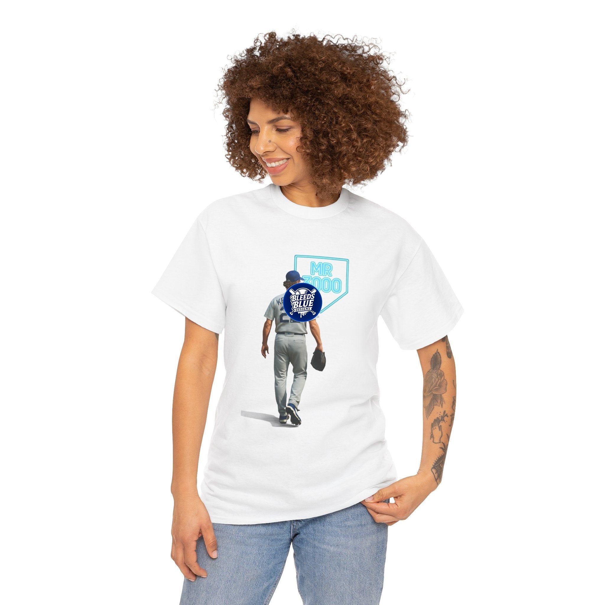 Dodgers Kershaw Mr 3000 K Tee Shirt - Unisex Heavy Cotton Casual Fit