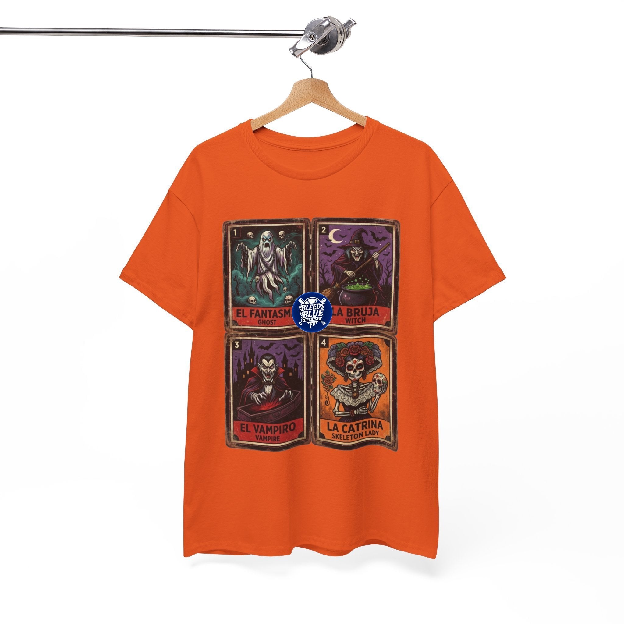 Lotería El Fantasma, La Bruja, El Vampiro, La Catrina Horror Cards Tee