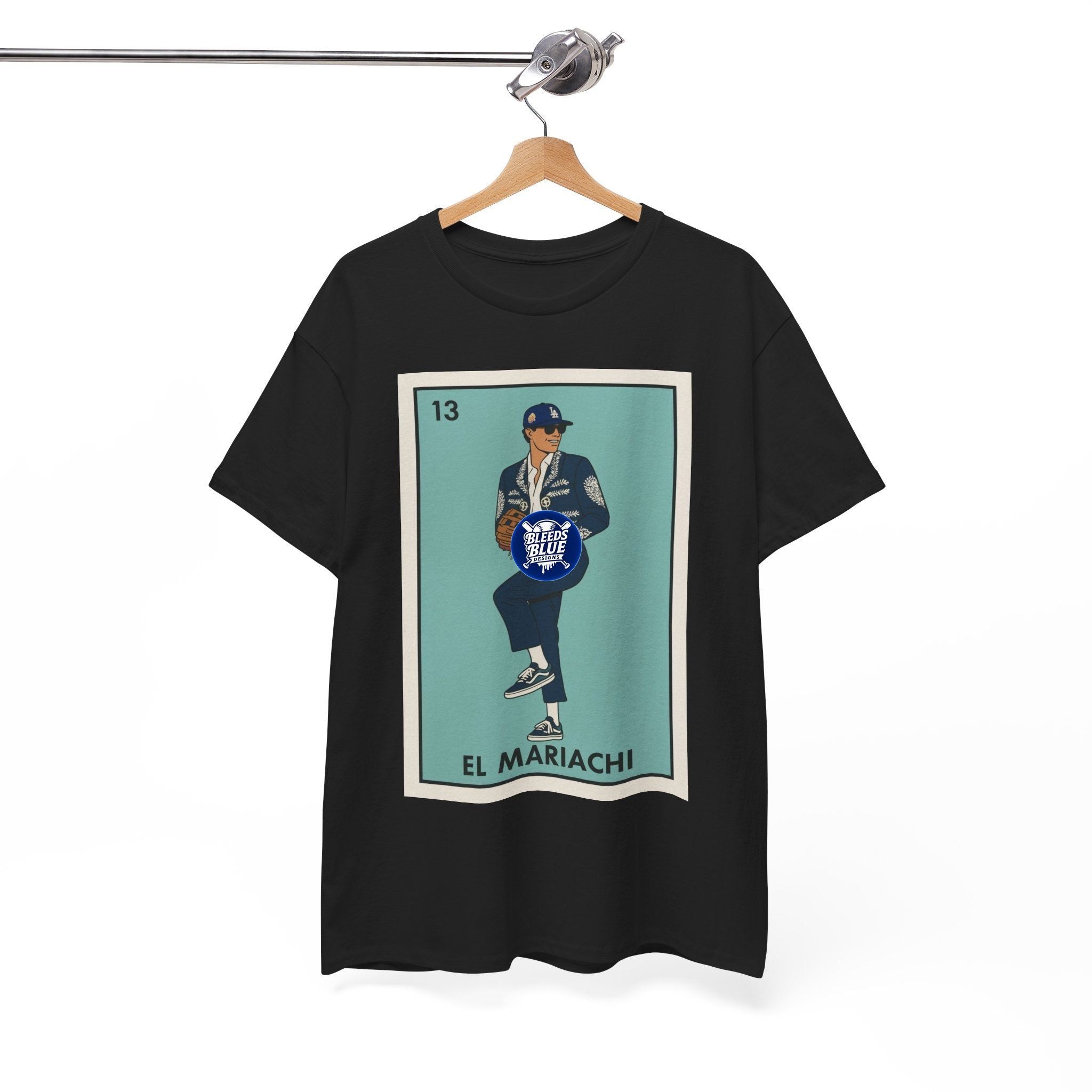 El Mariachi Lotería Tee — Vintage Mexican Card Graphic T-Shirt