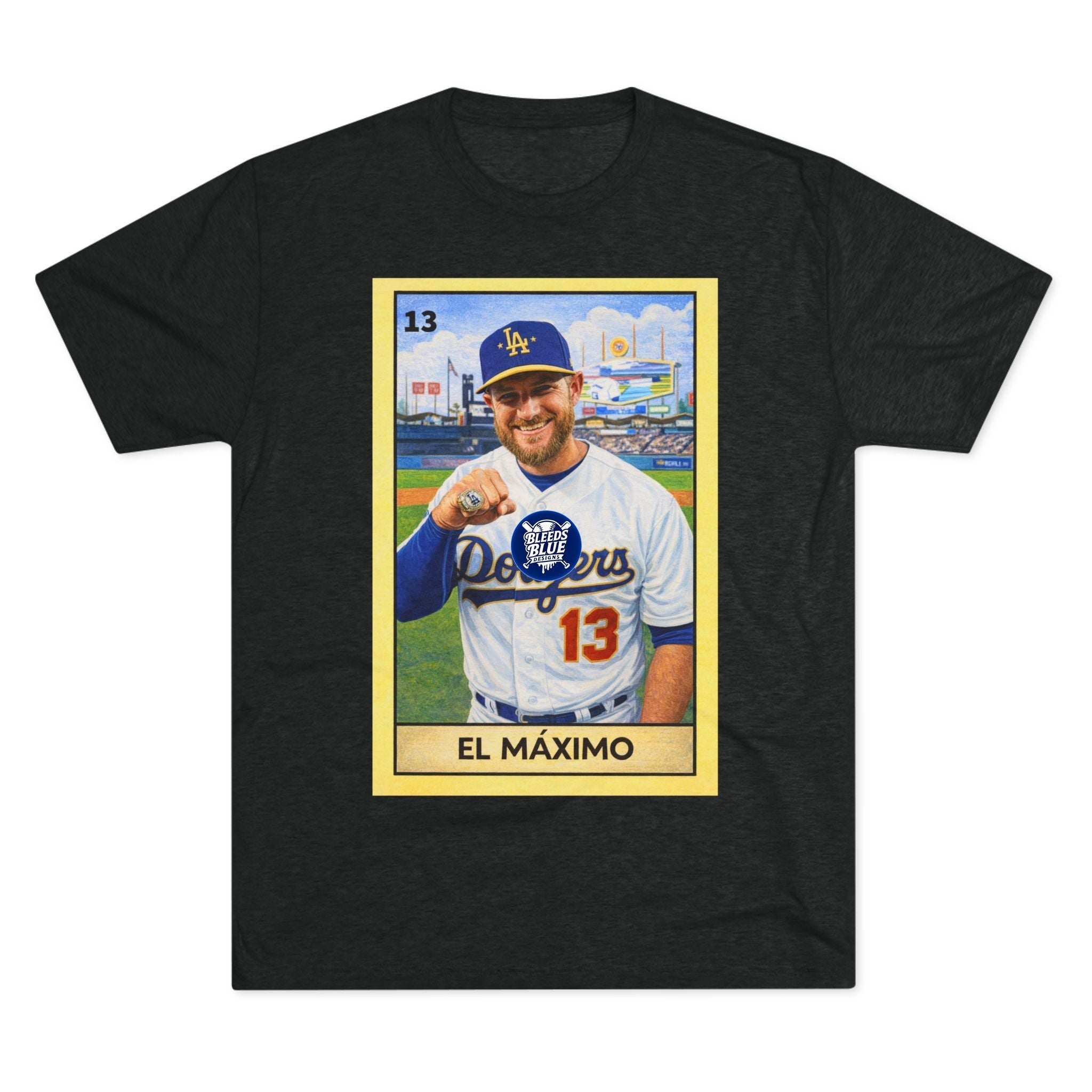 Muncy El Máximo Loteria Card Tee — Tri-Blend Crew T-Shirt