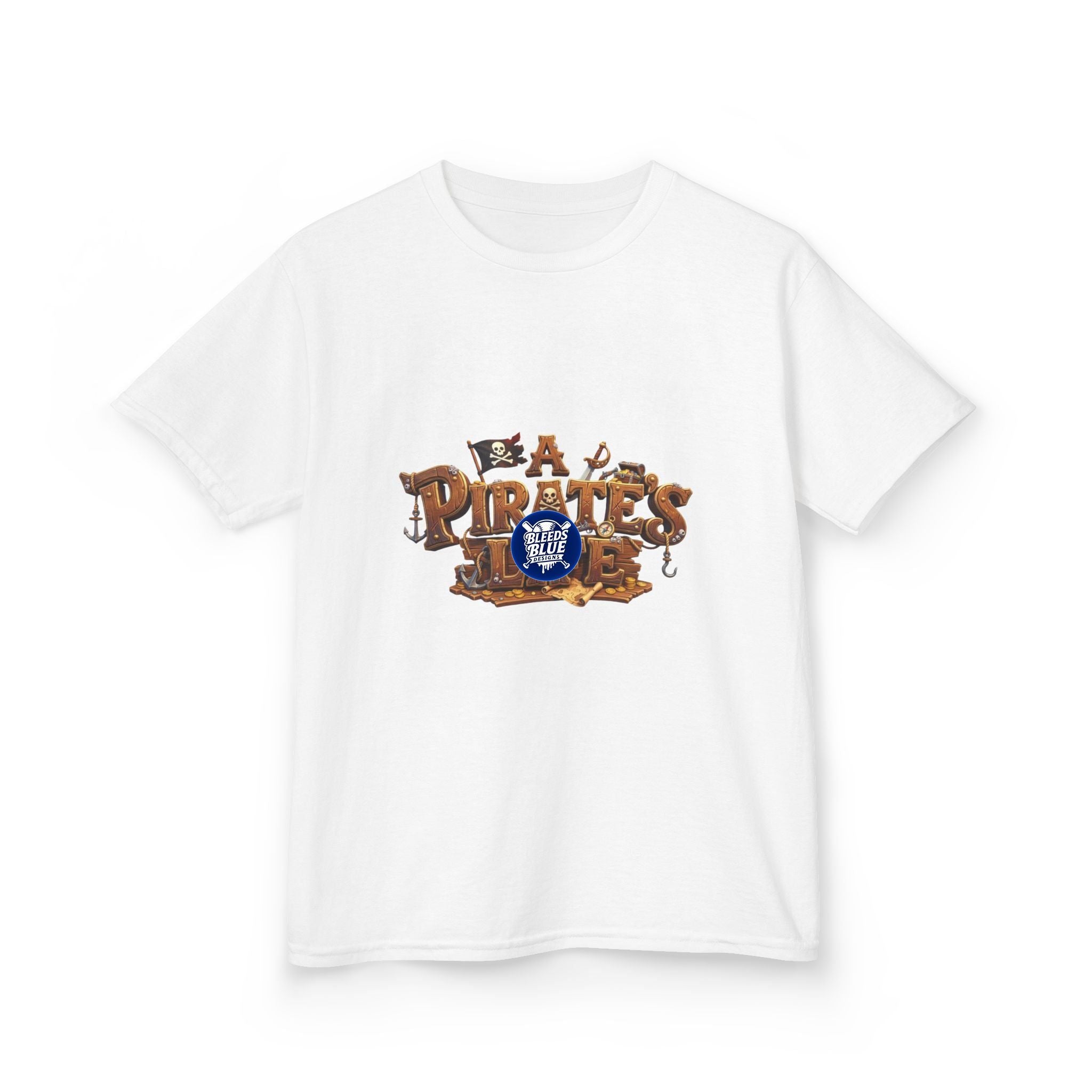 Kids Pirate Tee — "Be a Pirate" Adventure Graphic Shirt for Boys & Girls