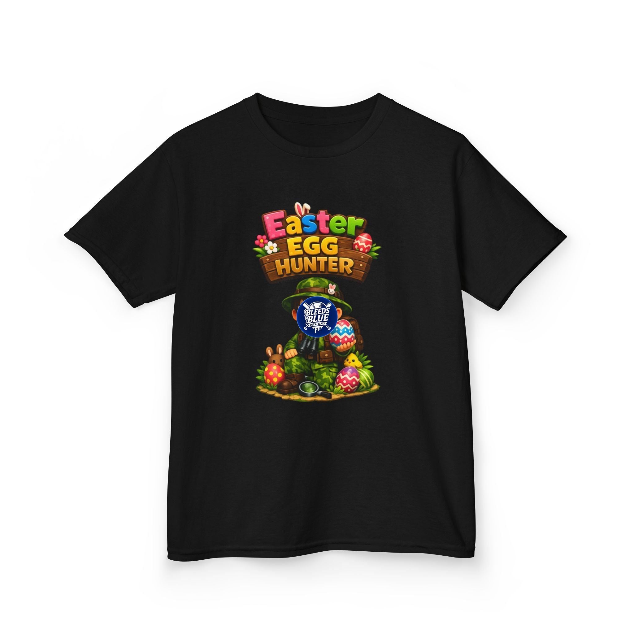 Easter Egg Hunter Kids T-Shirt — Cute Spring Graphic Tee