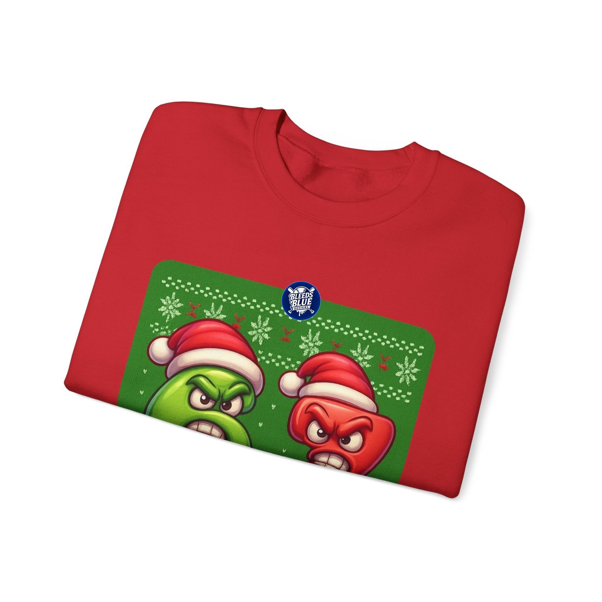 Holiday Ugly Christmas Angry 67 Sweatshirt - Unisex Crewneck Casual Streetwear