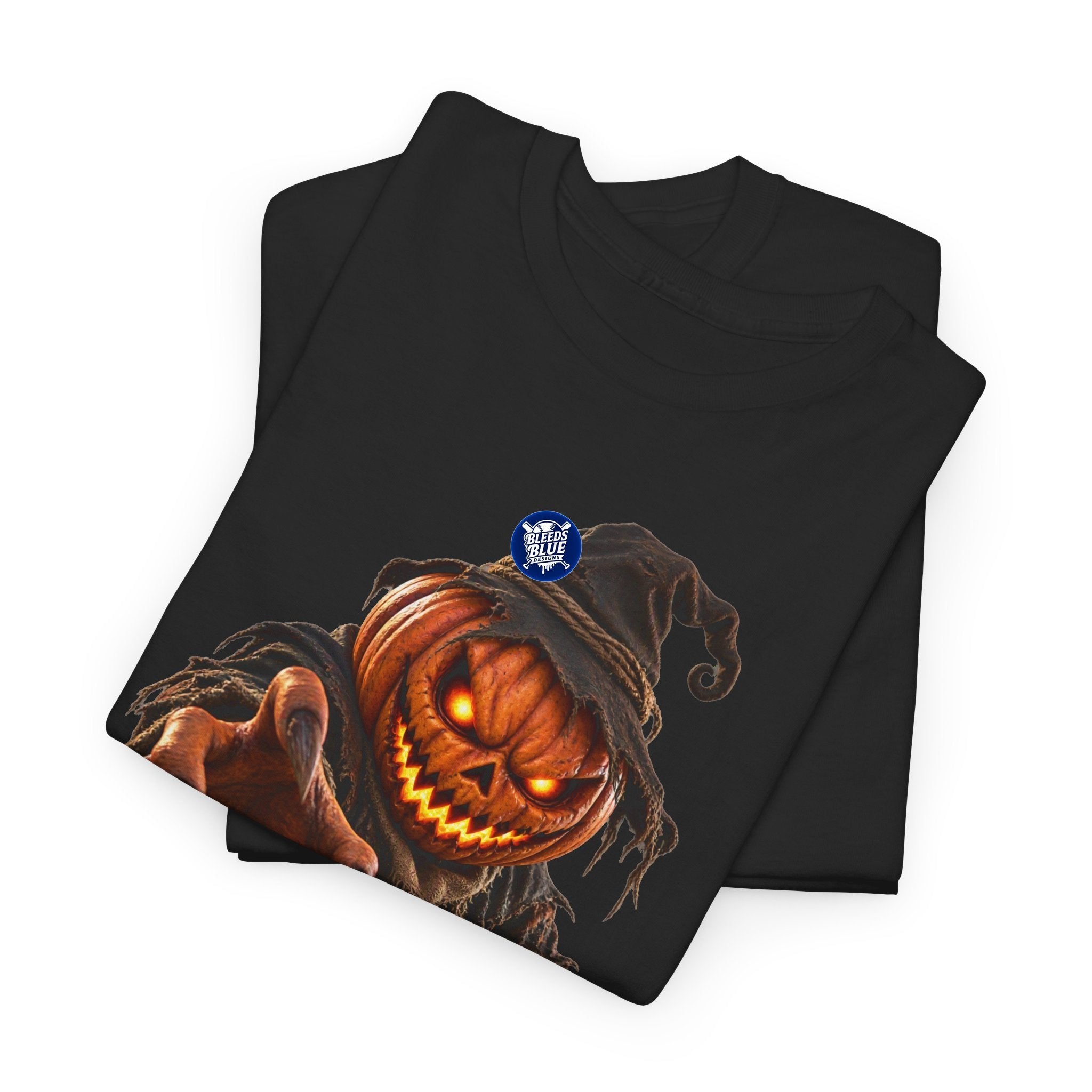 Spooky Season Pumpkin Head Scarecrow T-Shirt