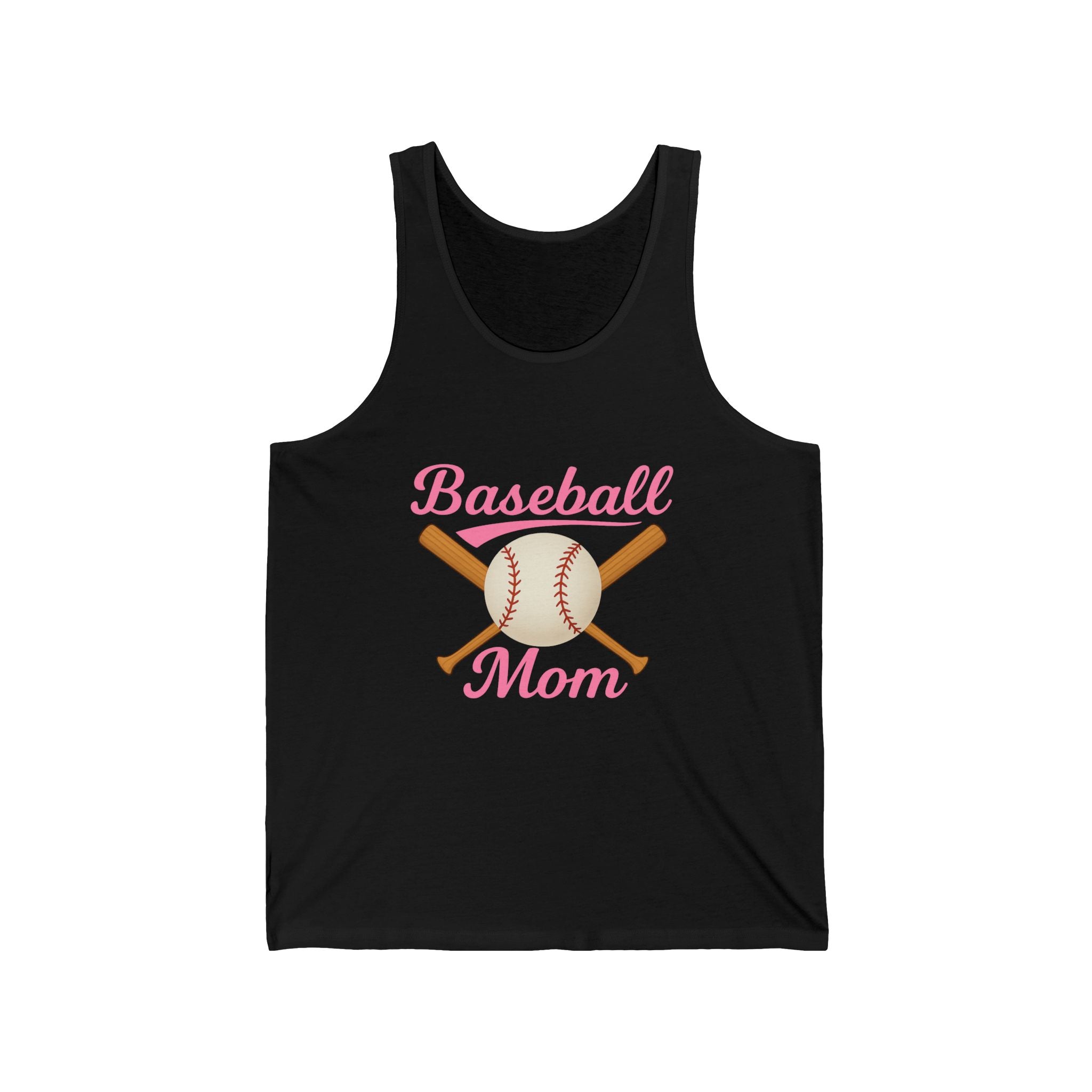 Pink Baseball Mom Jersey Tank