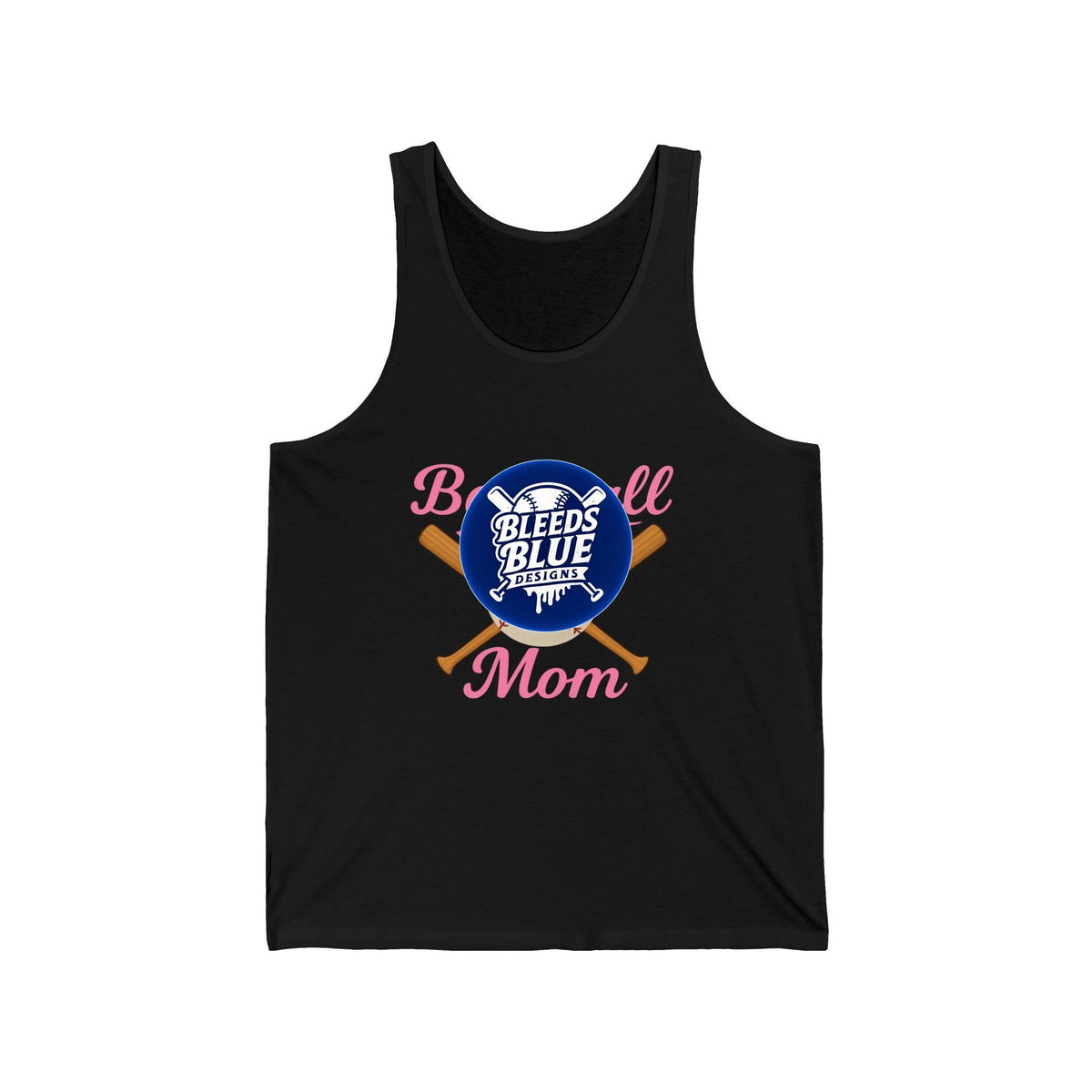 Pink Baseball Mom Jersey Tank