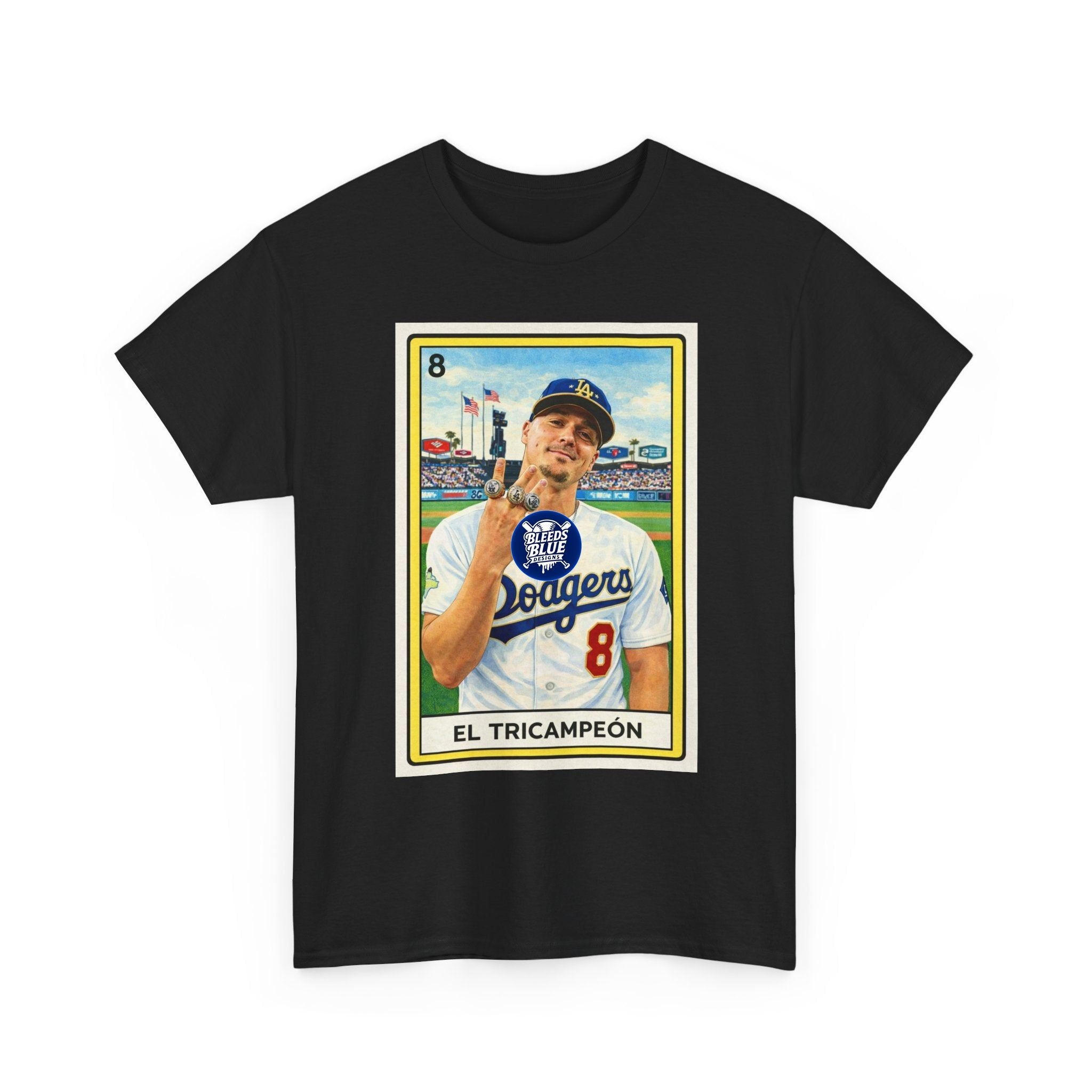 El Tricampeón Loteria Card Tee — Mexican Lotería-Inspired Champion Graphic Shirt