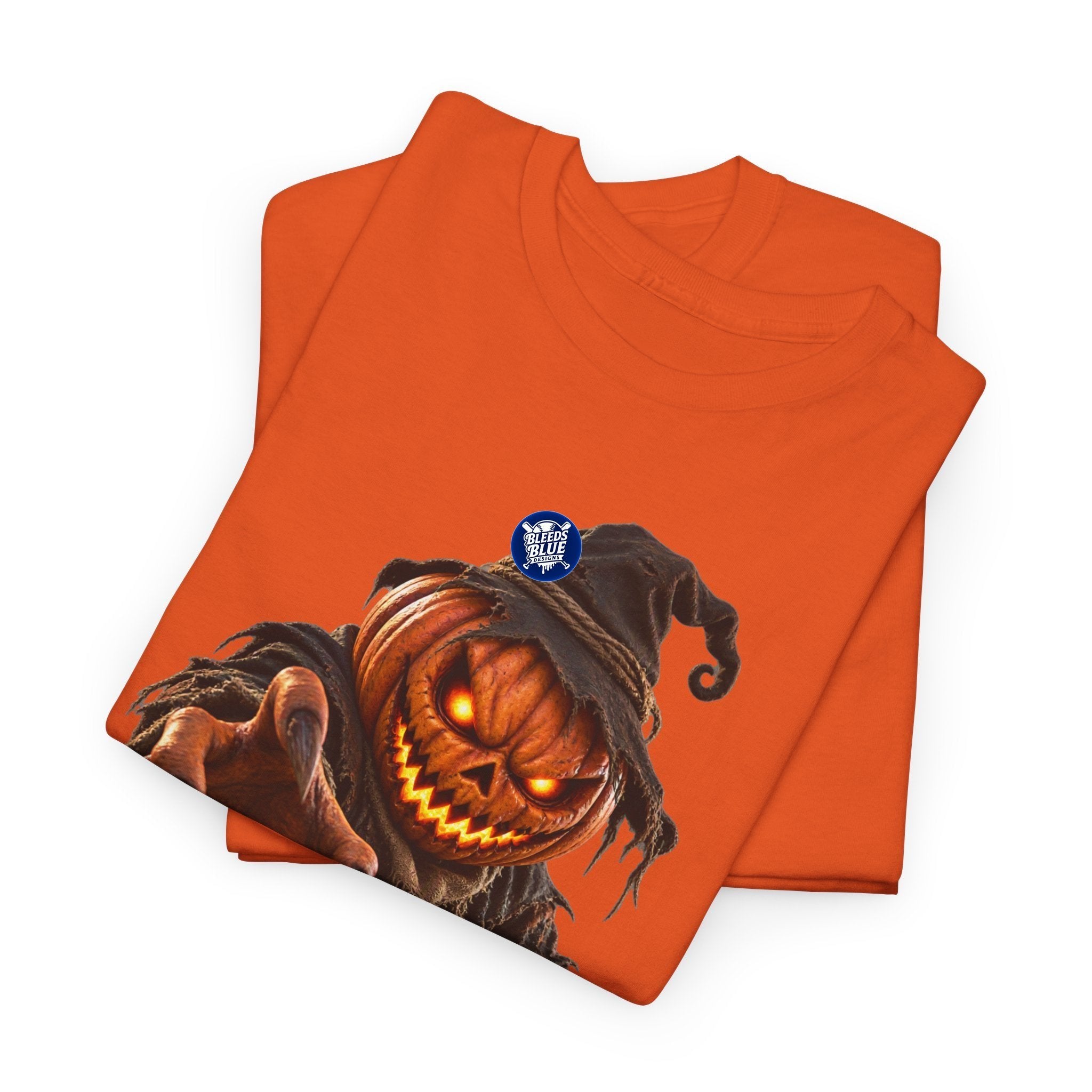 Spooky Season Pumpkin Head Scarecrow T-Shirt