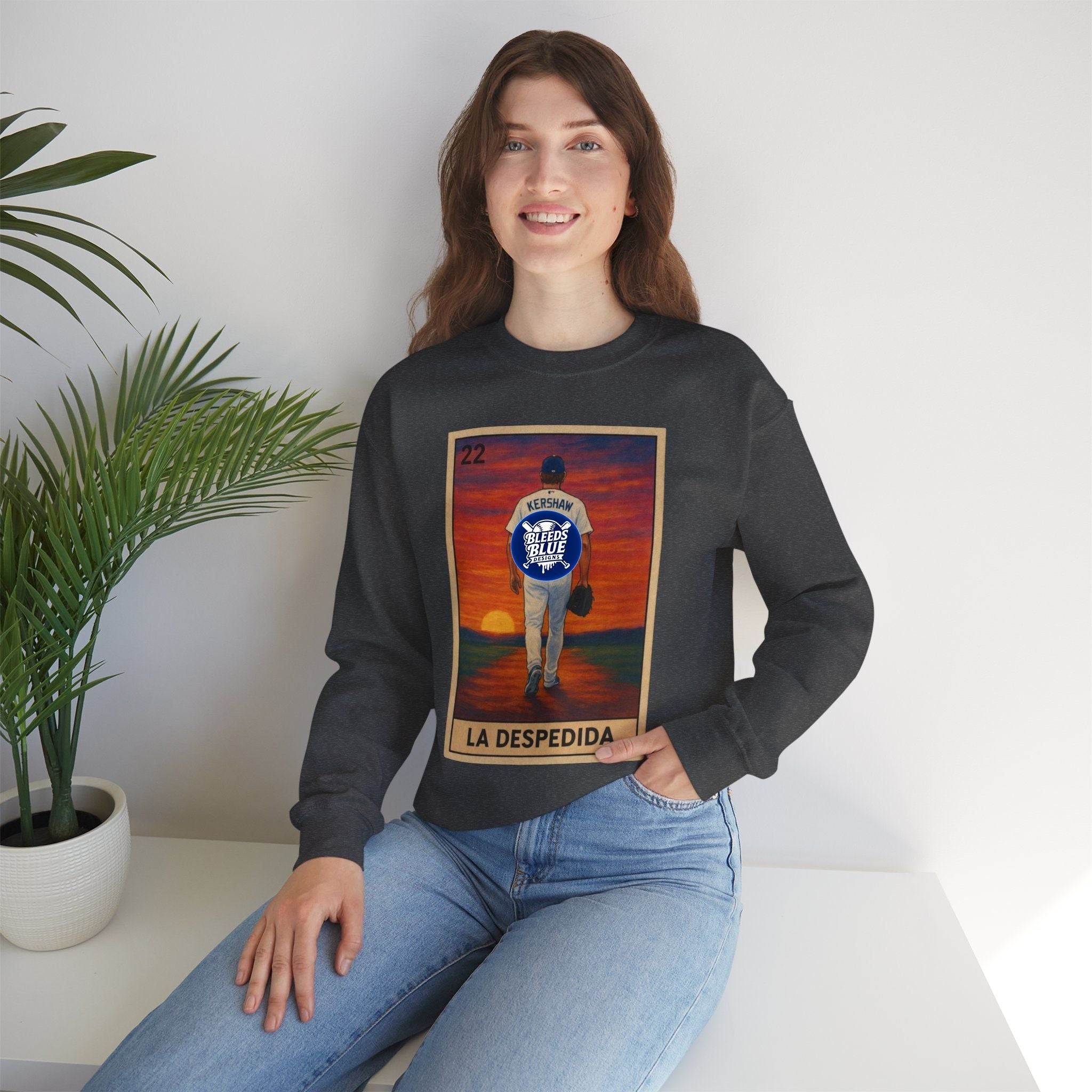 Kershaw "La Despedida" Loteria Card Sweatshirt - Unisex Crewneck Casual Streetwear