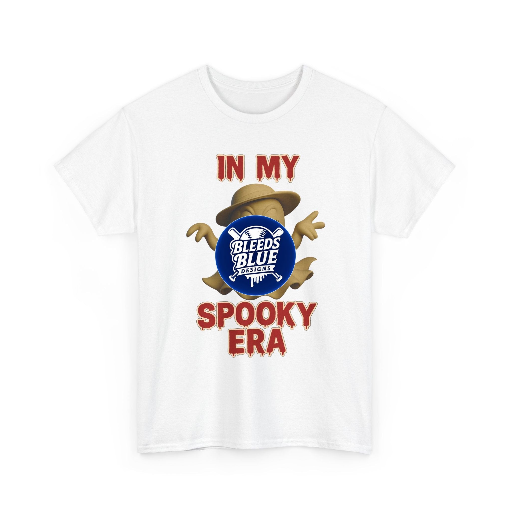 Ghost Fashionista In My Spooky Era Halloween Tee Shirt - Unisex Heavy Cotton Casual Fit