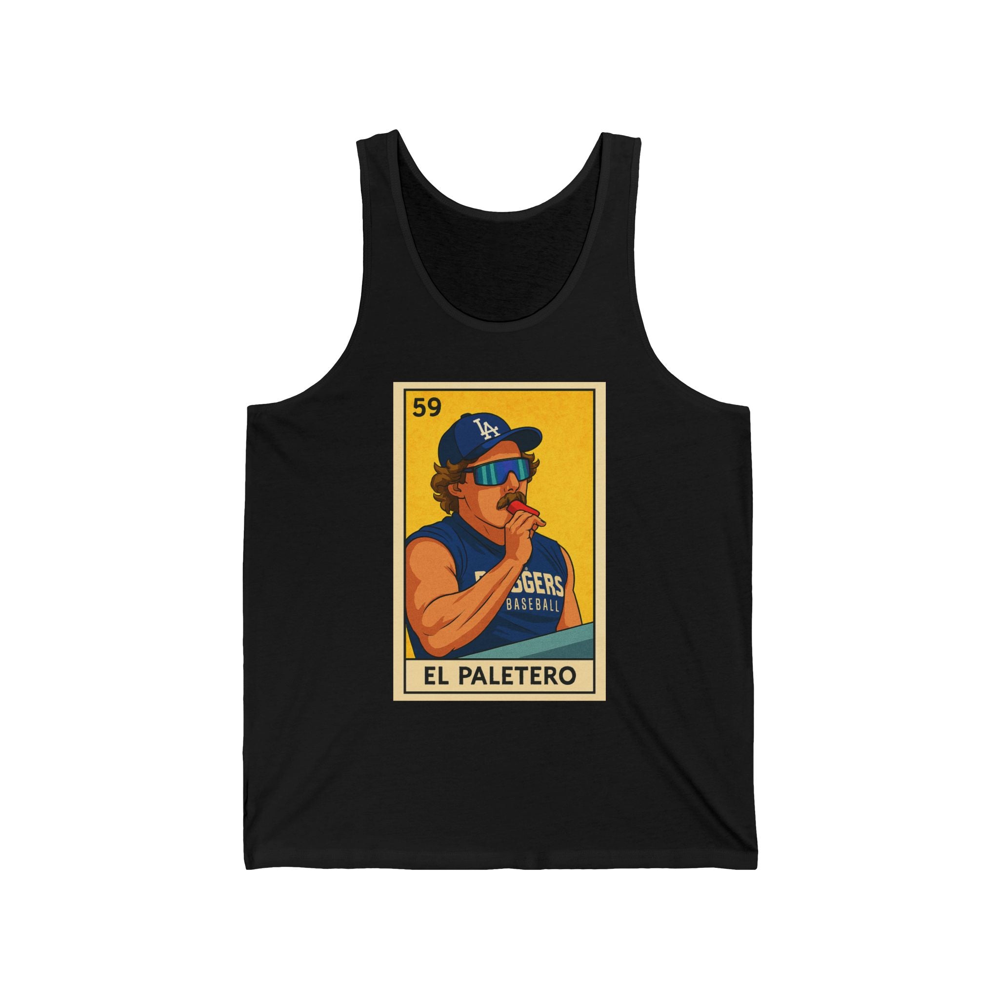 Kike El Paletero Loteria Card Jersey Tank