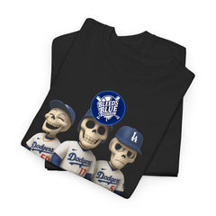 Tis the Spooky Season Dodgers Trio Tee Shirt - Unisex Heavy Cotton Casual Fit