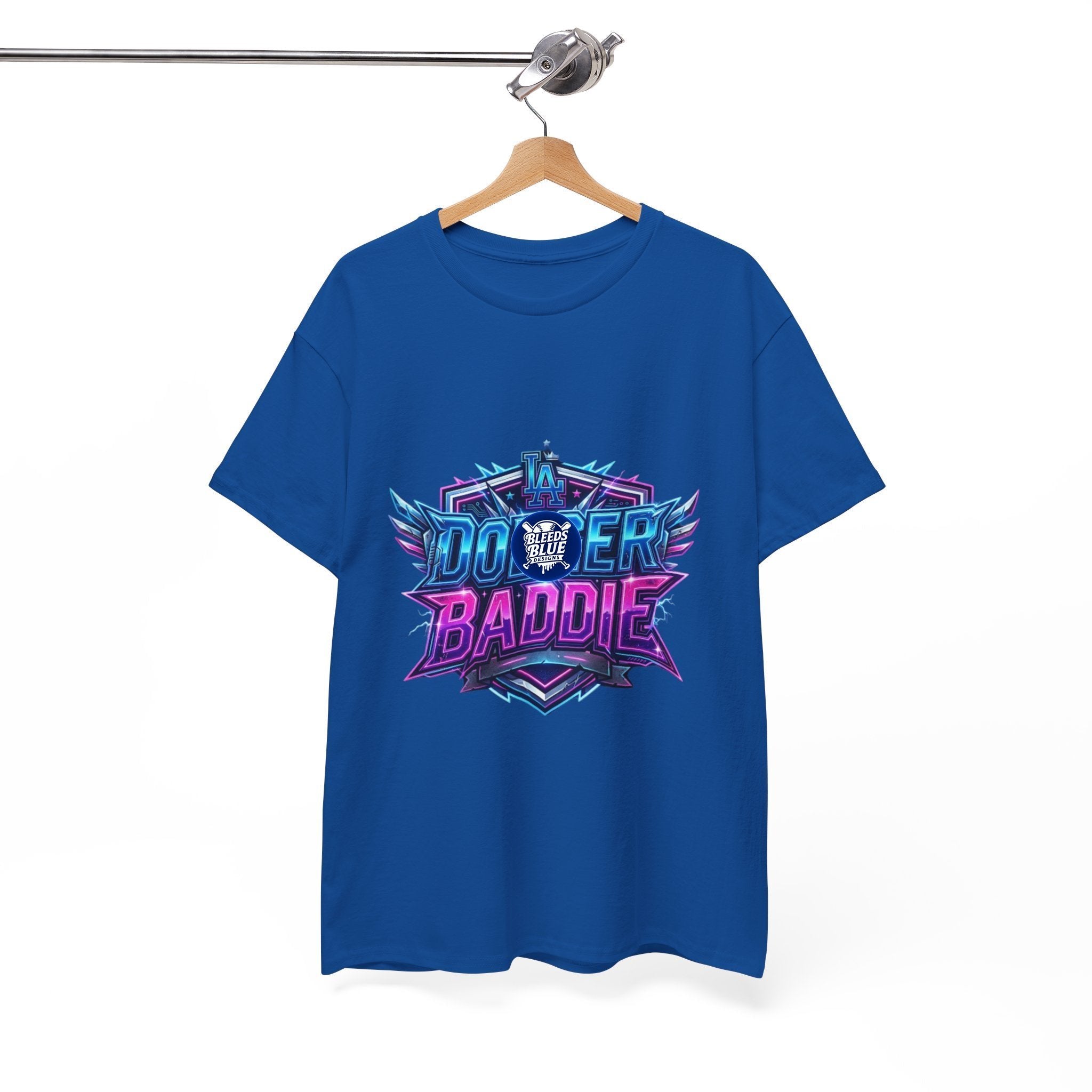 Dodger Baddie T-Shirt — 80's Neon Gaming Logo Tee
