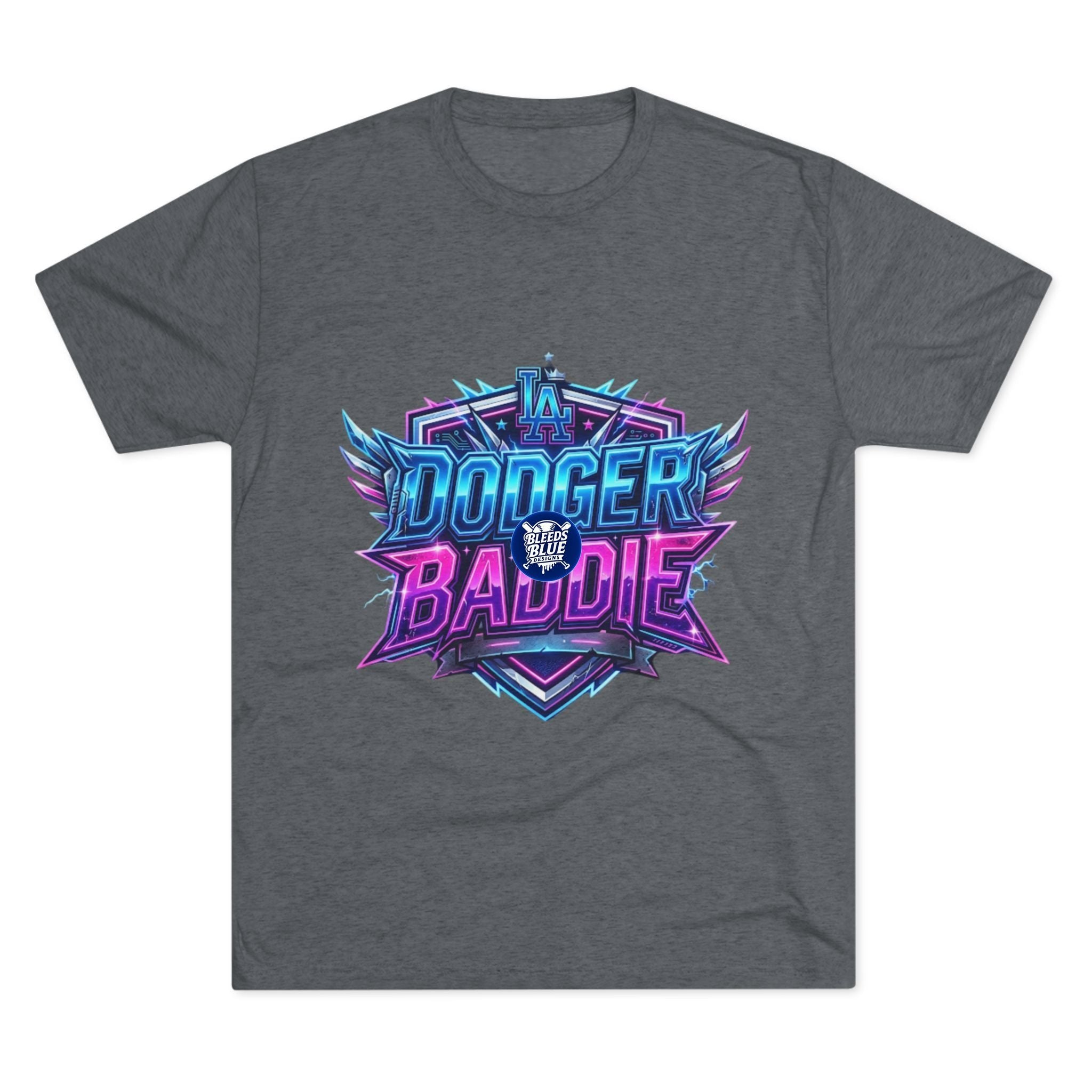 Dodger Baddie Graphic Tee — Retro Neon Gaming Style Shirt