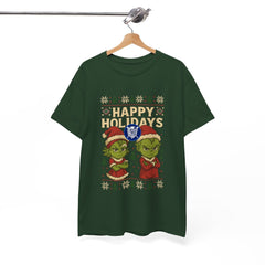 Holiday Ugly Christmas Baby Grinchies Tee Shirt - Unisex Heavy Cotton Casual Fit