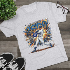 2500 Career Hits Baseball Tee – Milestone Freeman Tribute