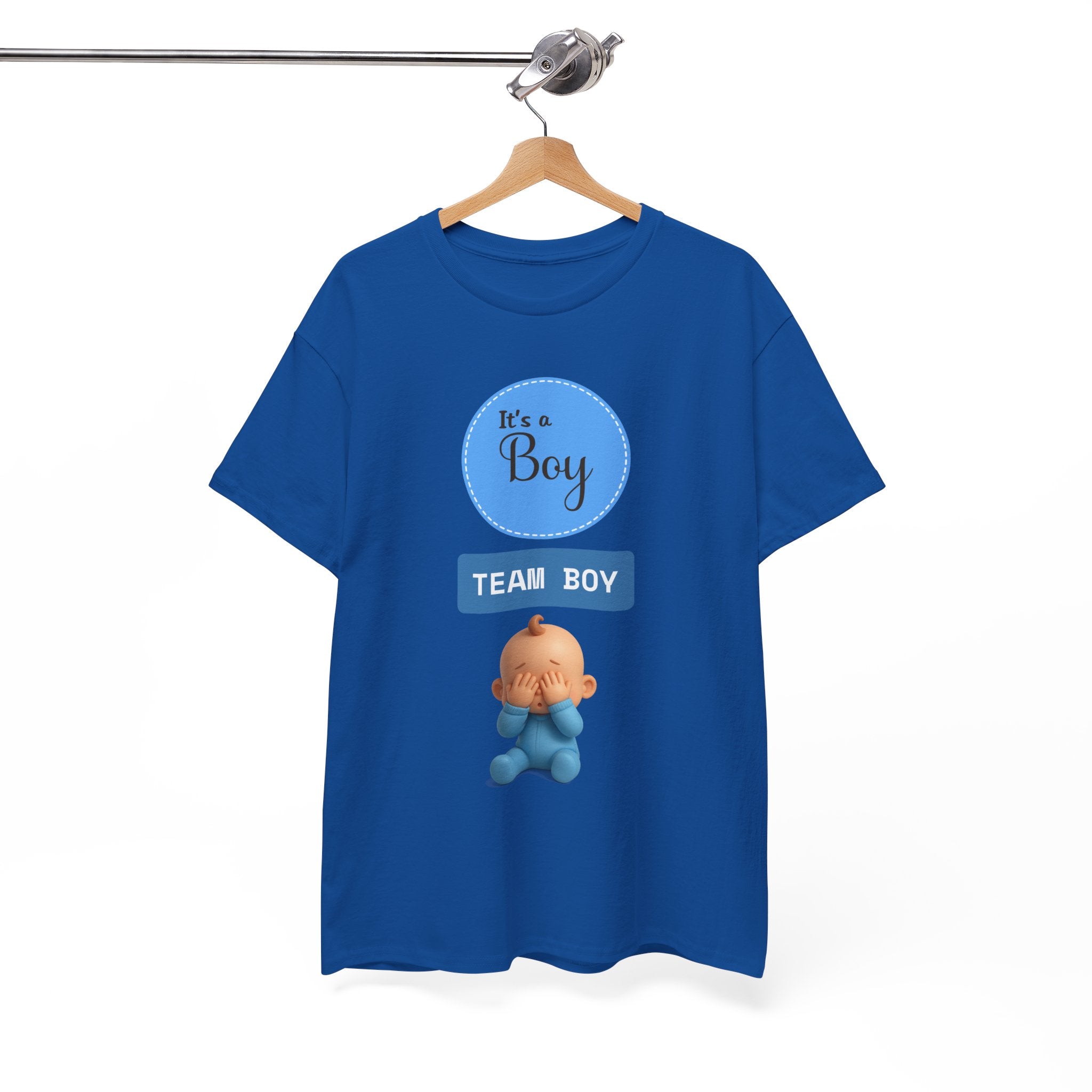 It’s a Boy "Team Boy" Baby Guess Tee — Gender Reveal/Newborn Announcement T-Shirt