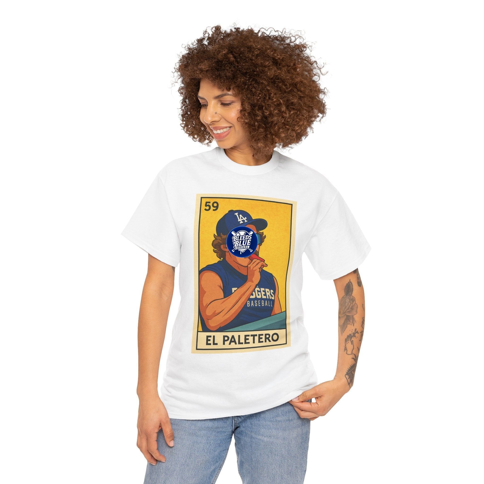Kike El Paletero Loteria Tee Shirt - Unisex Heavy Cotton Casual Fit