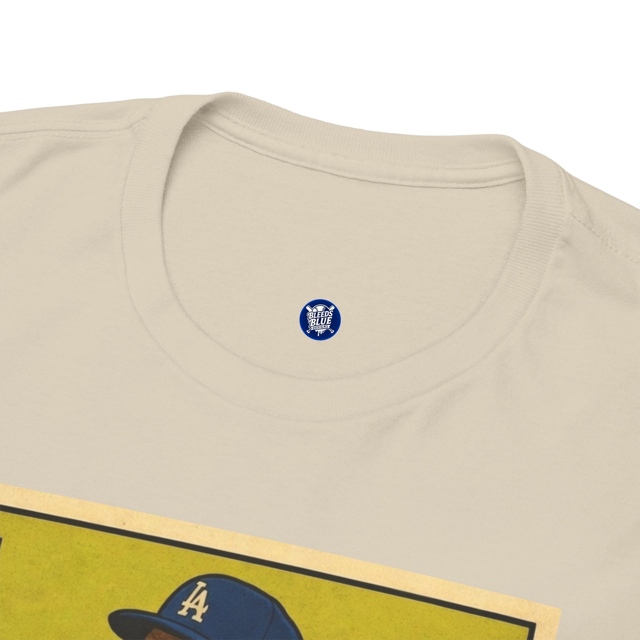 La Trompeta Baseball T-Shirt — Vintage Dodgers Trading Card Design