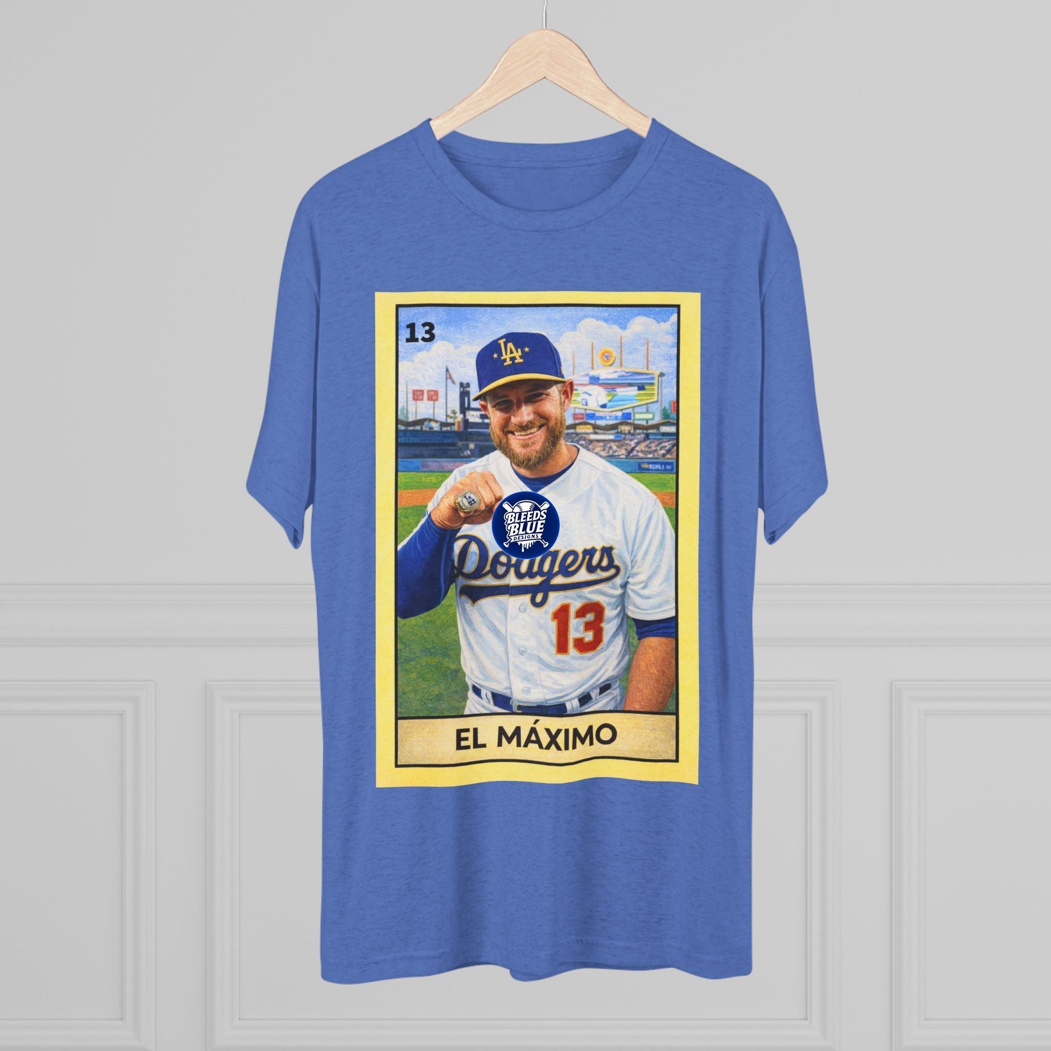 Muncy El Máximo Loteria Card Tee — Tri-Blend Crew T-Shirt