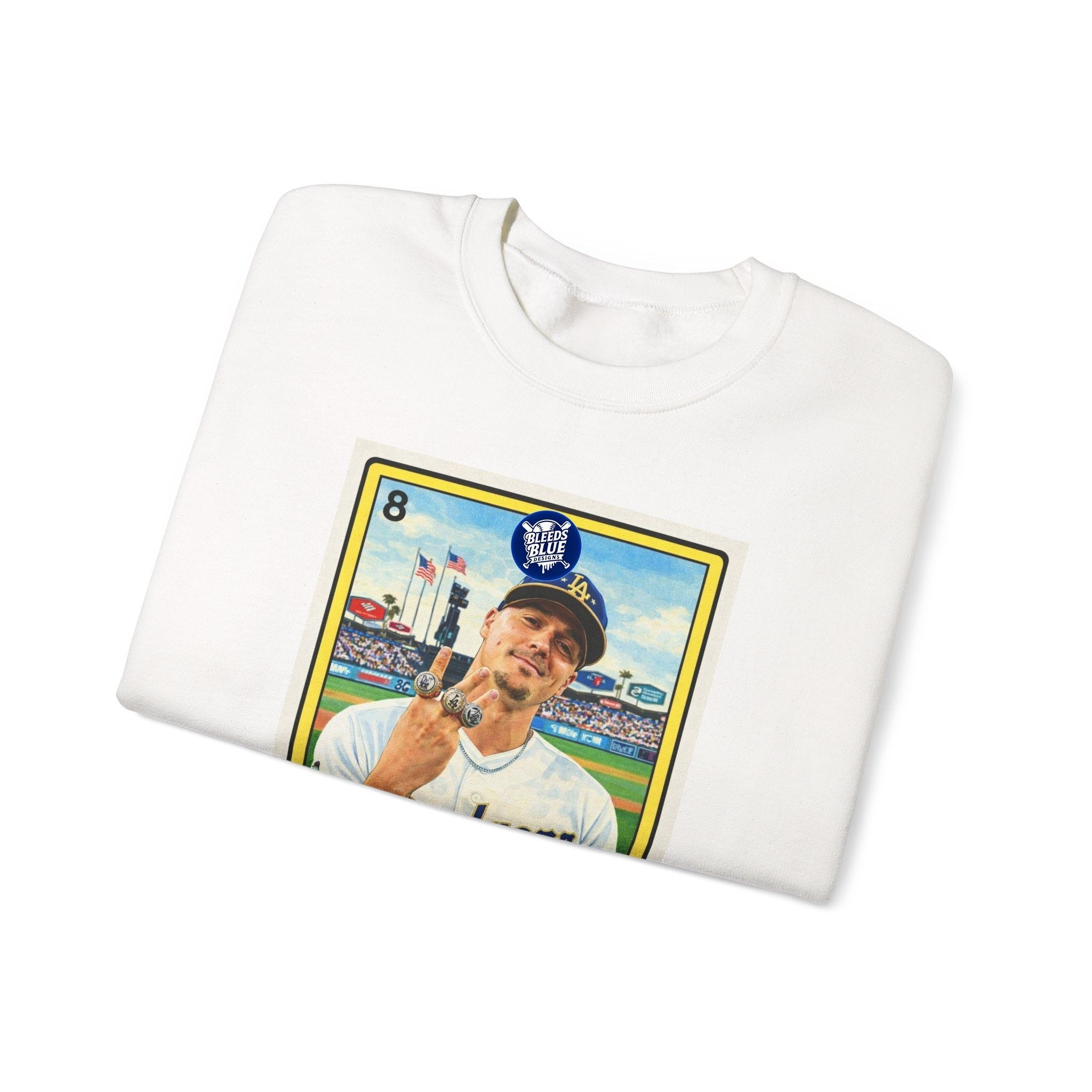 El Tricampeón Loteria Card Kike Team Pride — Adult Crewneck Sweatshirt