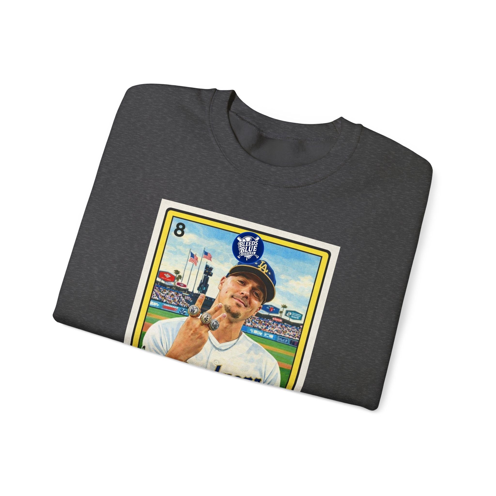 El Tricampeón Loteria Card Kike Team Pride — Adult Crewneck Sweatshirt