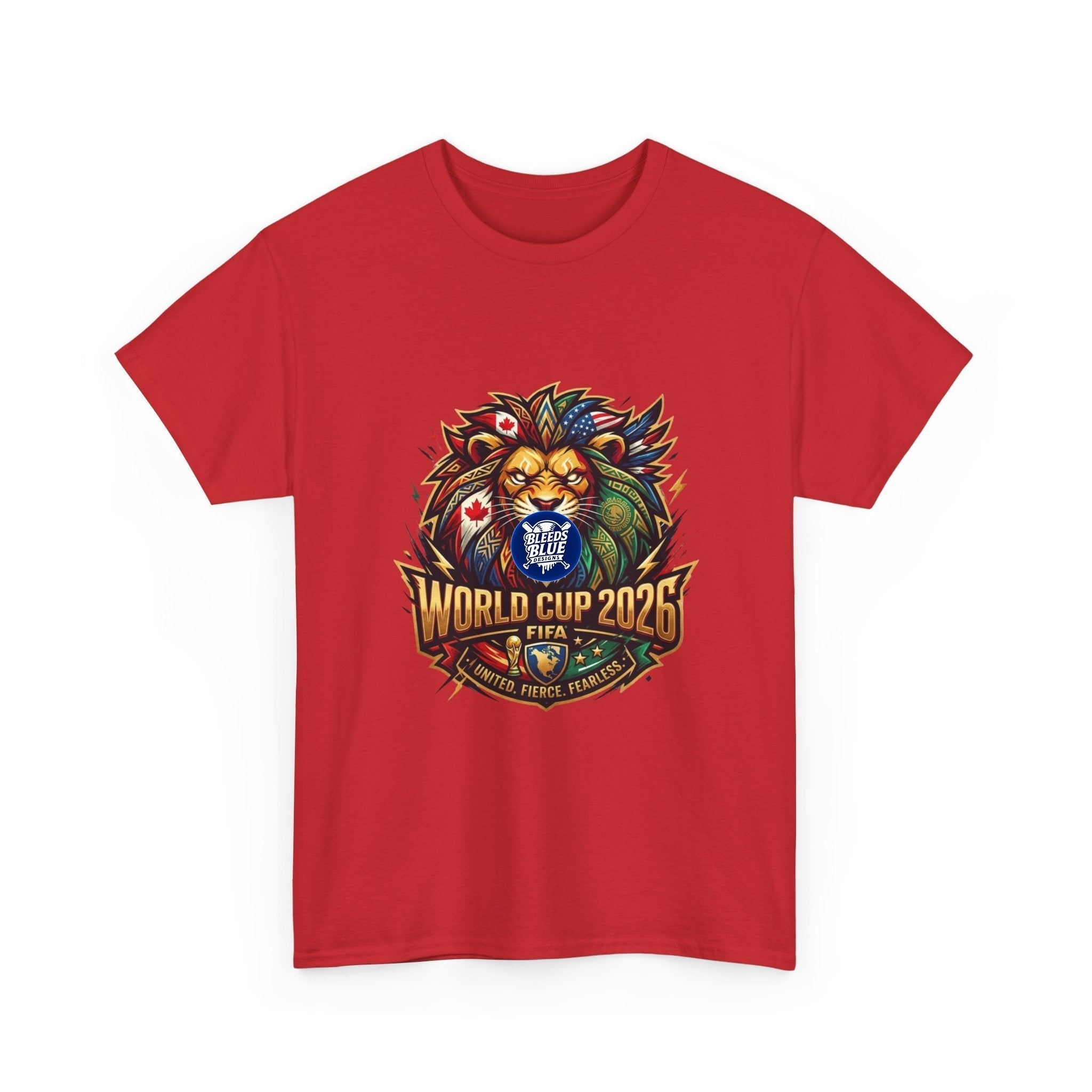 World Cup 2026 Lion Soccer T-Shirt — FIFA Fan Tee